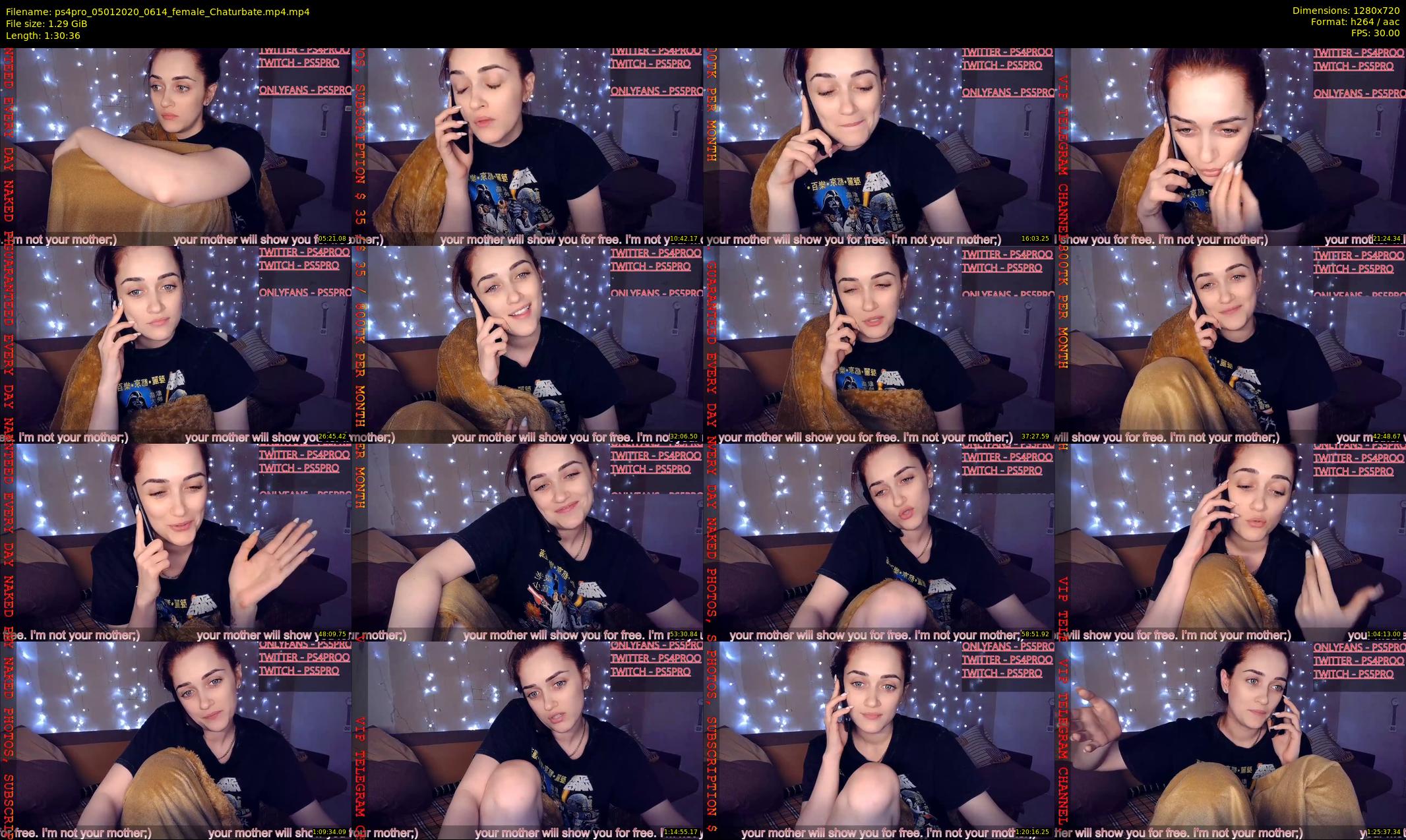 ps4pro — 91 minute Chaturbate female cam show recording, 720p, Jan 5, 2020