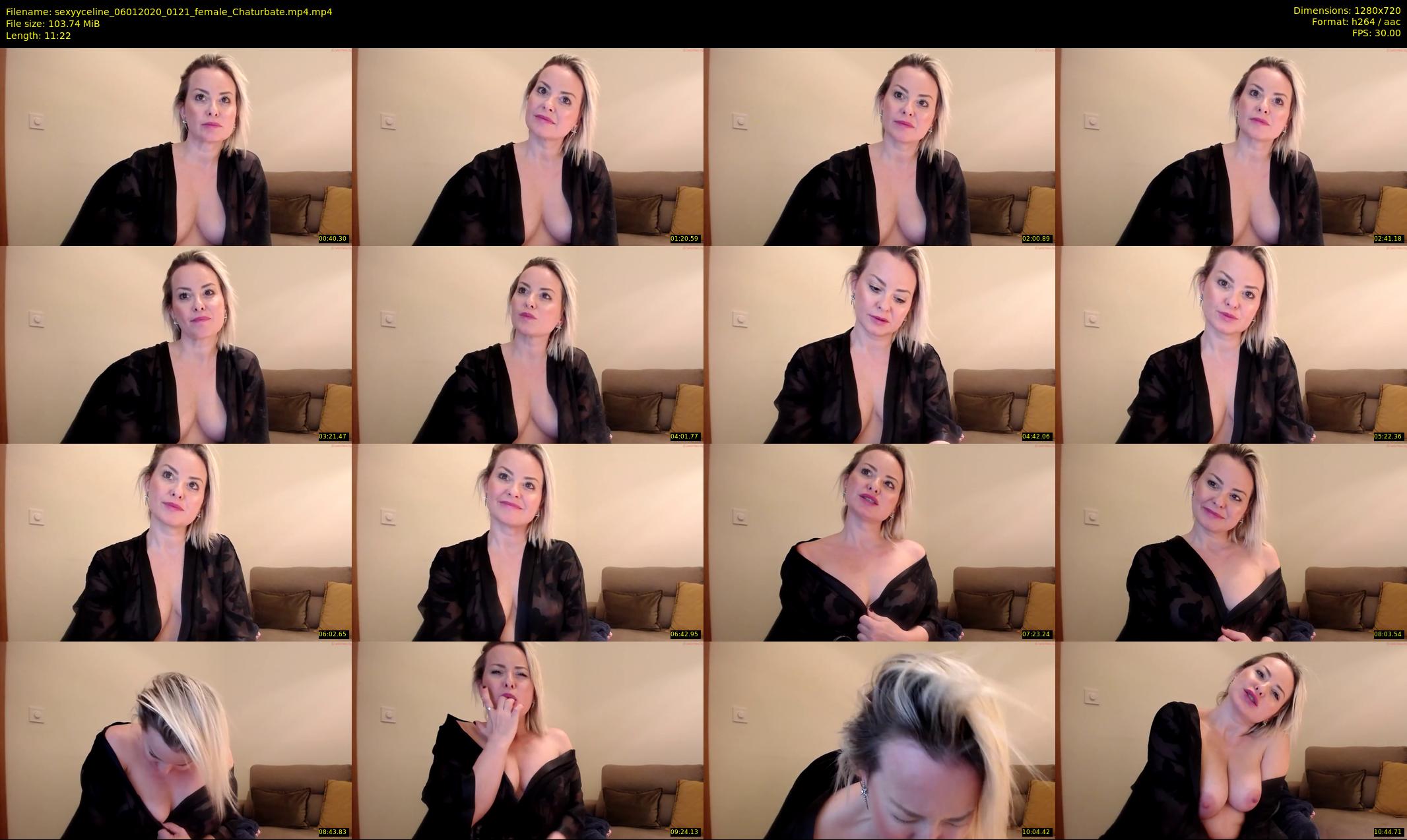 sexyyceline — 12 minute Chaturbate female cam show recording, 720p, Jan 6, 2020