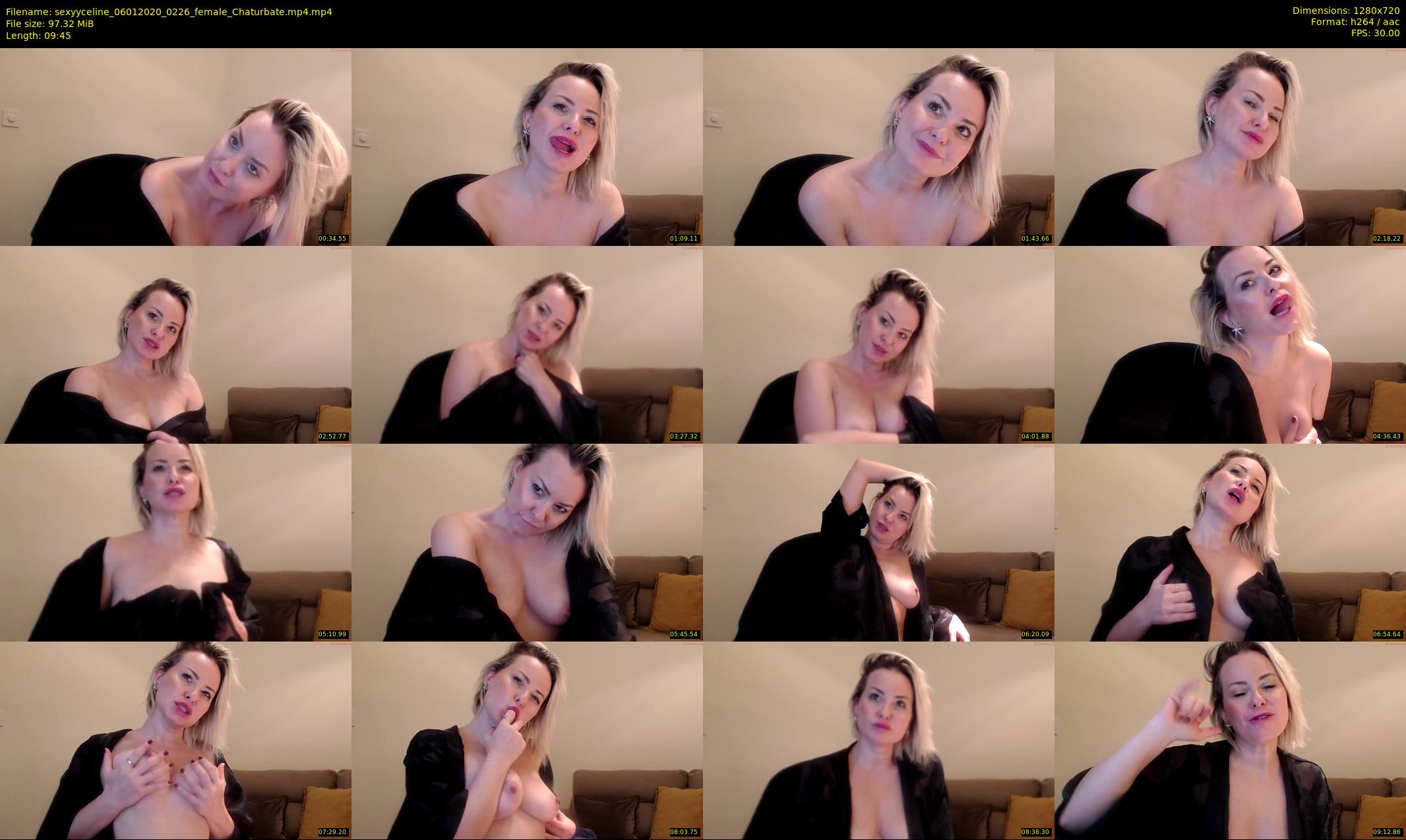 sexyyceline — 10 minute Chaturbate female cam show recording, 720p, Jan 6, 2020