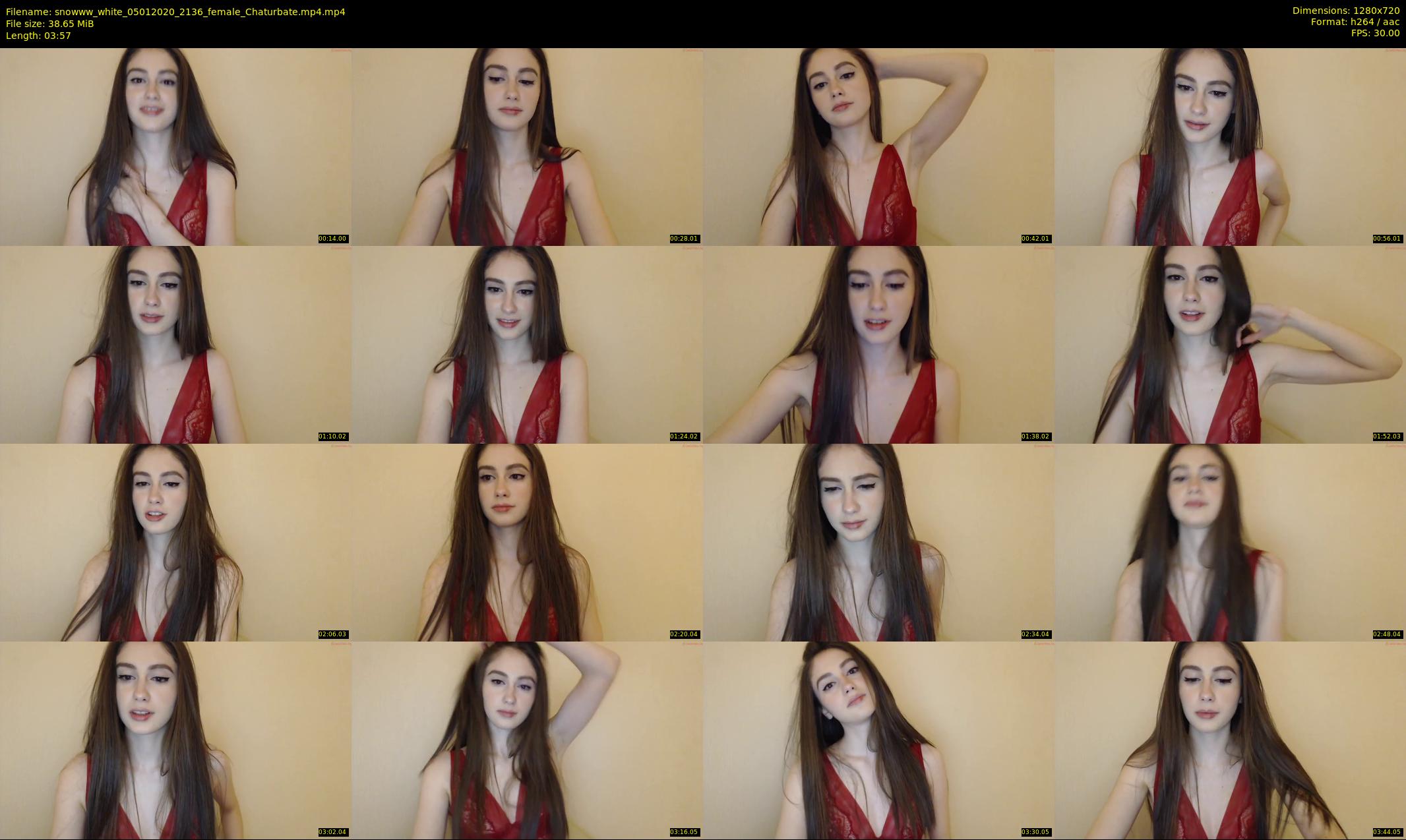 snowww_white — 4 minute Chaturbate female cam show recording, 720p, Jan 5, 2020