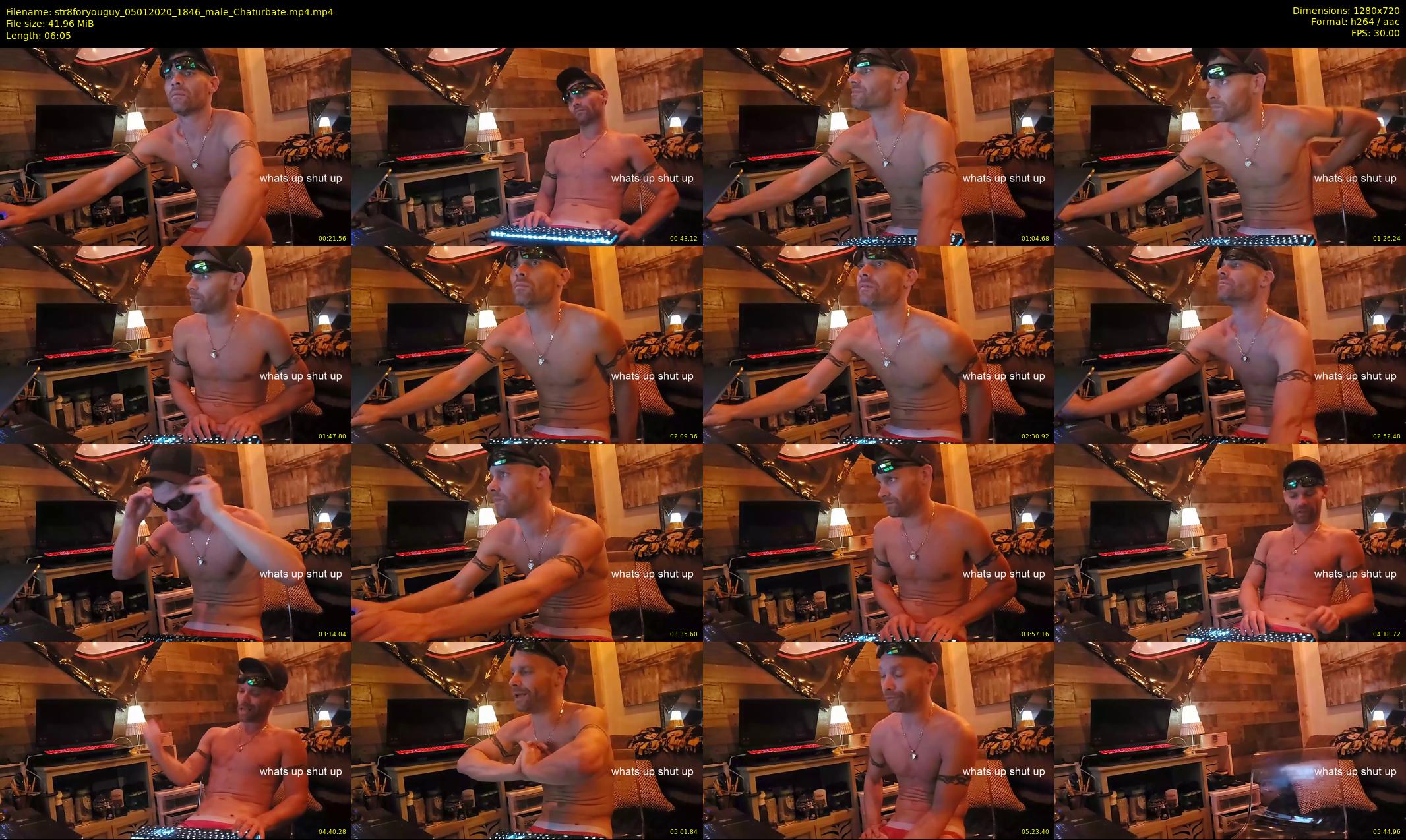 str8foryouguy — 7 minute Chaturbate male cam show recording, 720p, Jan 5, 2020