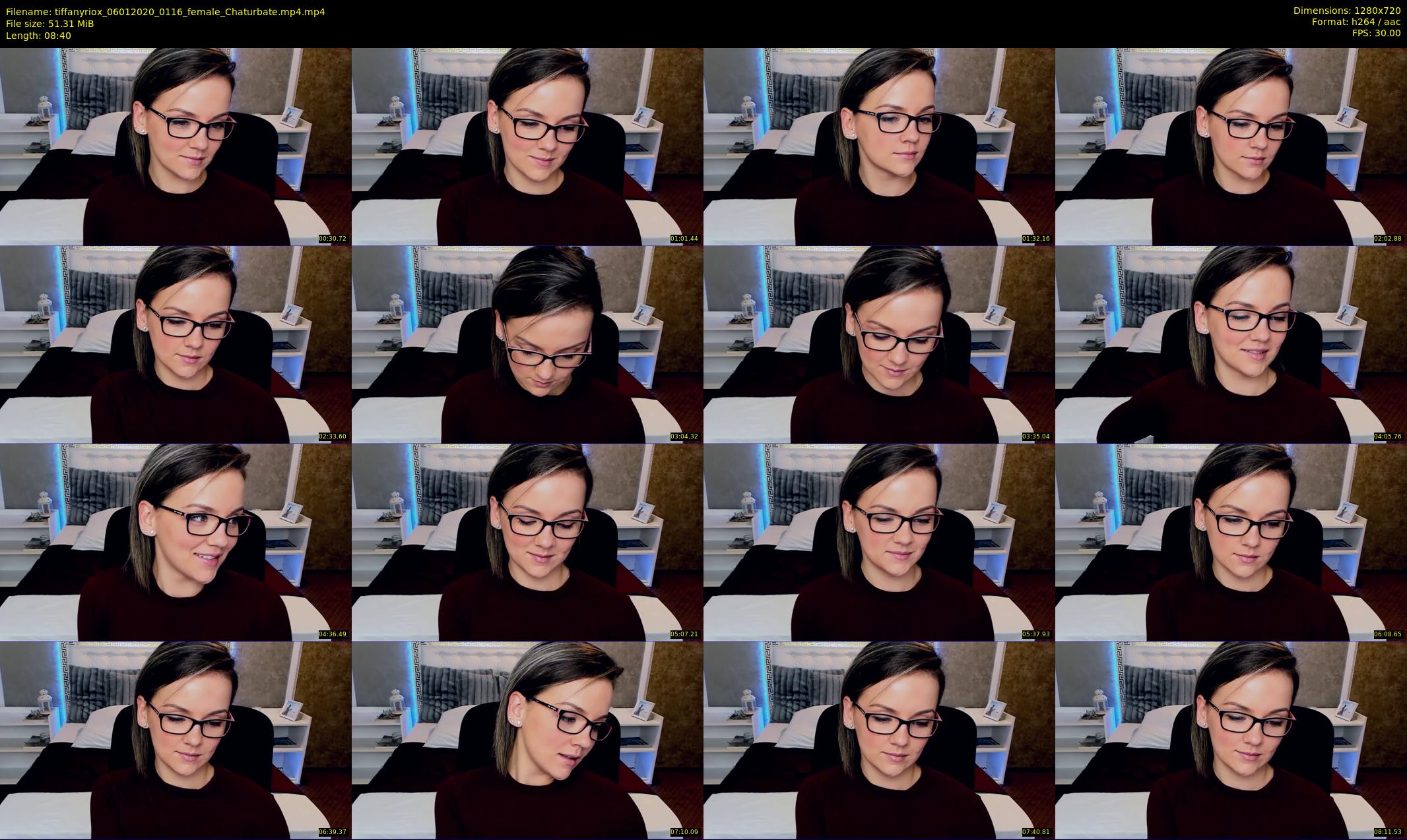 tiffanyriox — 9 minute Chaturbate female cam show recording, 720p, Jan 6, 2020