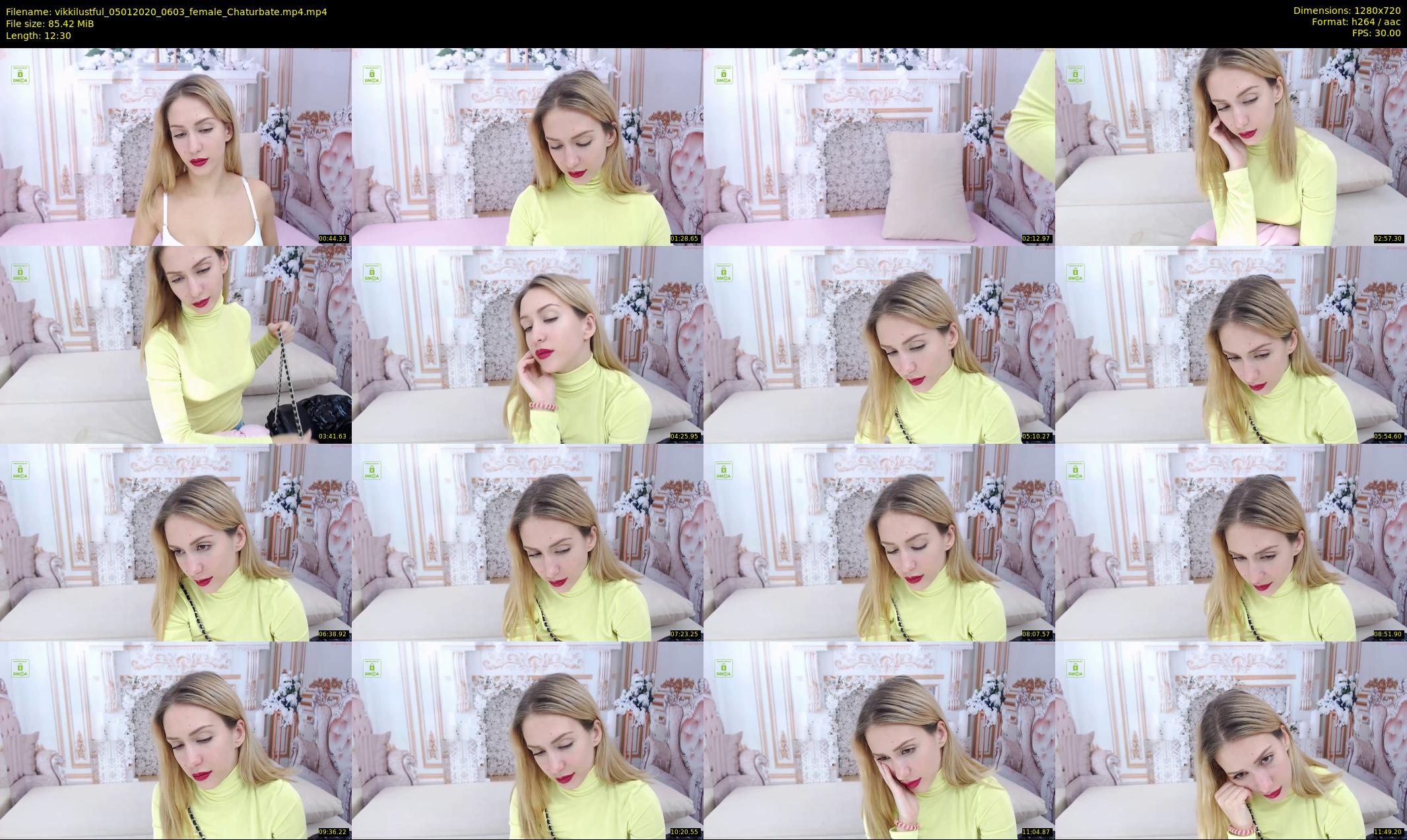 vikkilustful — 13 minute Chaturbate female cam show recording, 720p, Jan 5, 2020