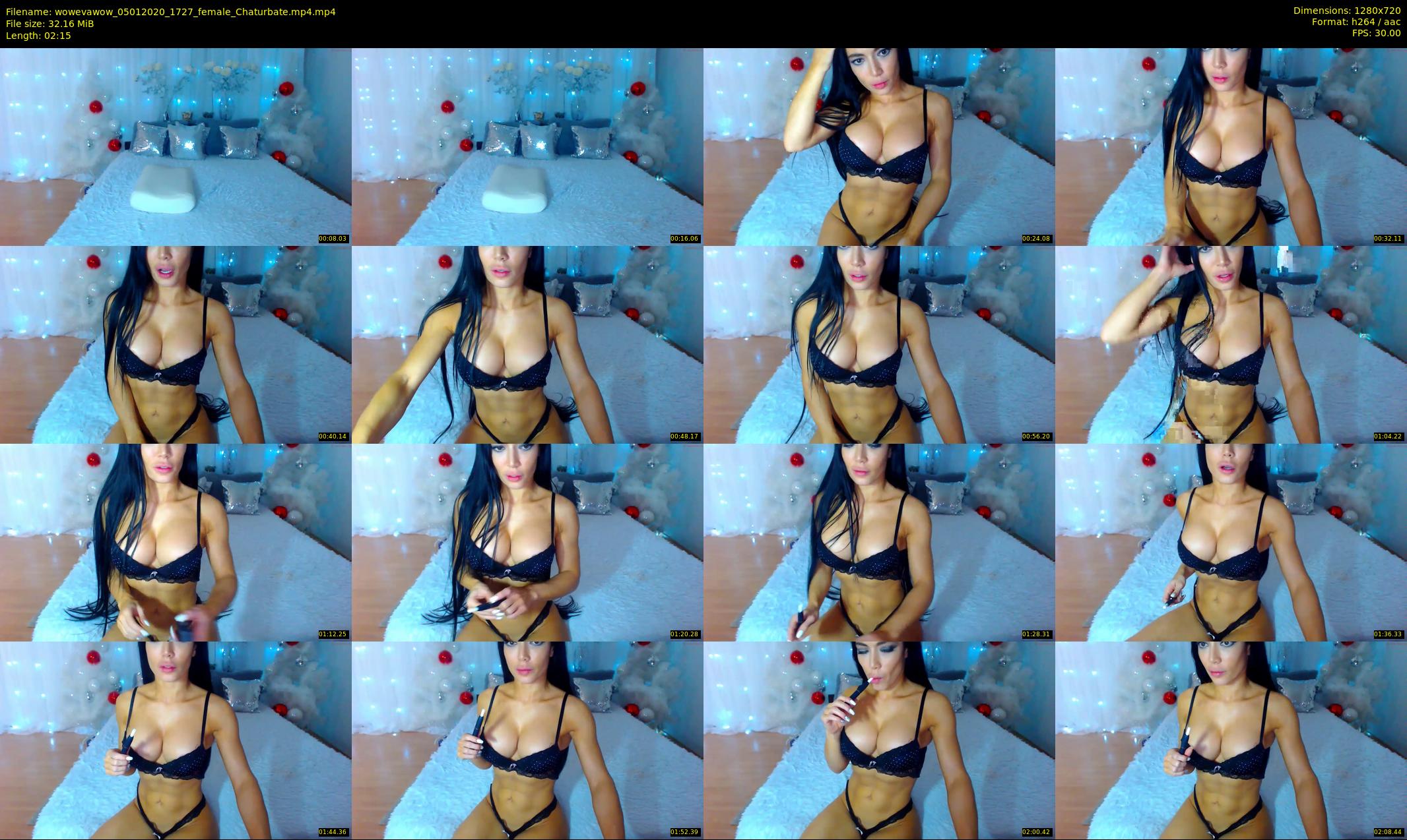 wowevawow — 3 minute Chaturbate female cam show recording, 720p, Jan 5, 2020