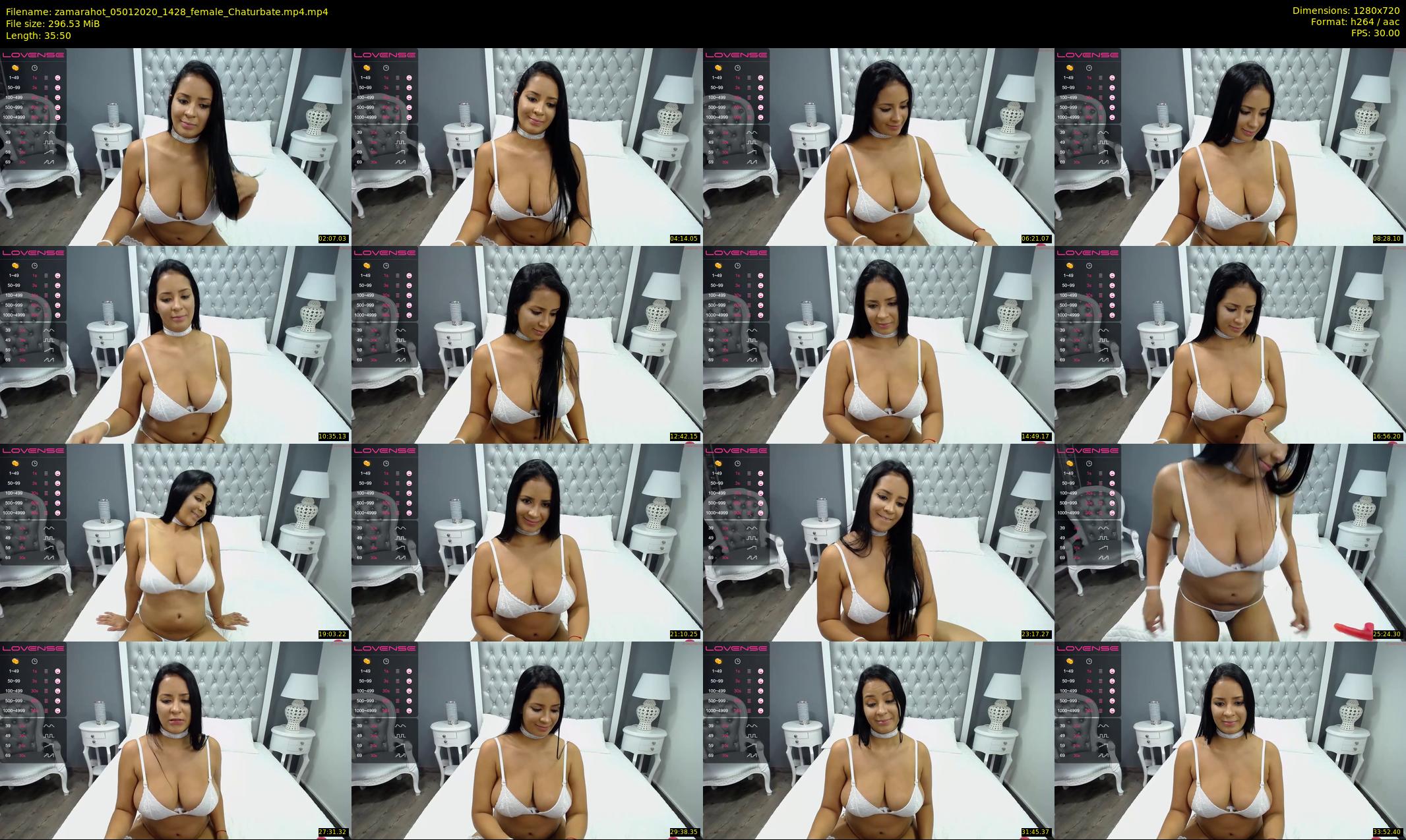 zamarahot — 36 minute Chaturbate female cam show recording, 720p, Jan 5, 2020