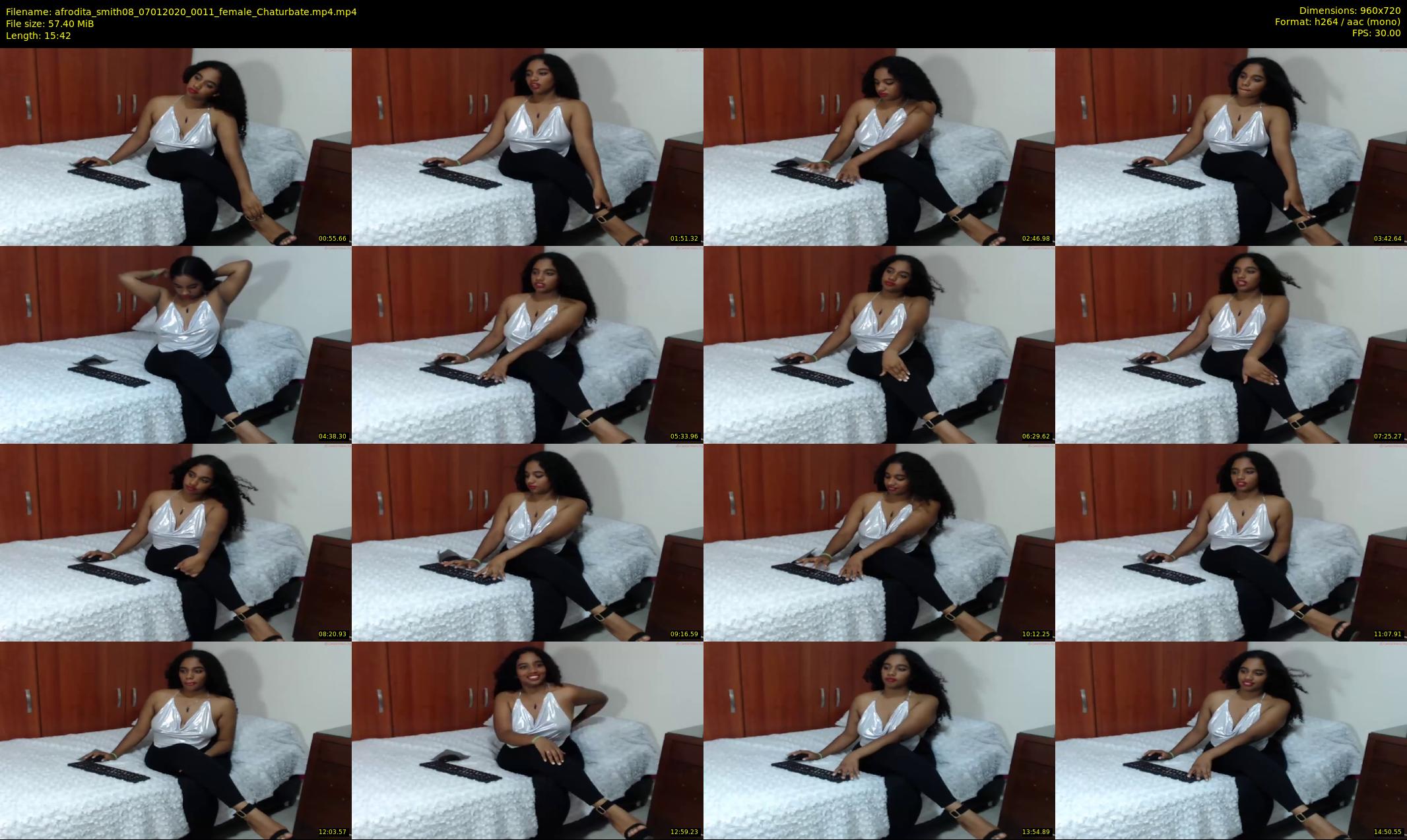 afrodita_smith08 — 16 minute Chaturbate female cam show recording, 720p, Jan 7, 2020