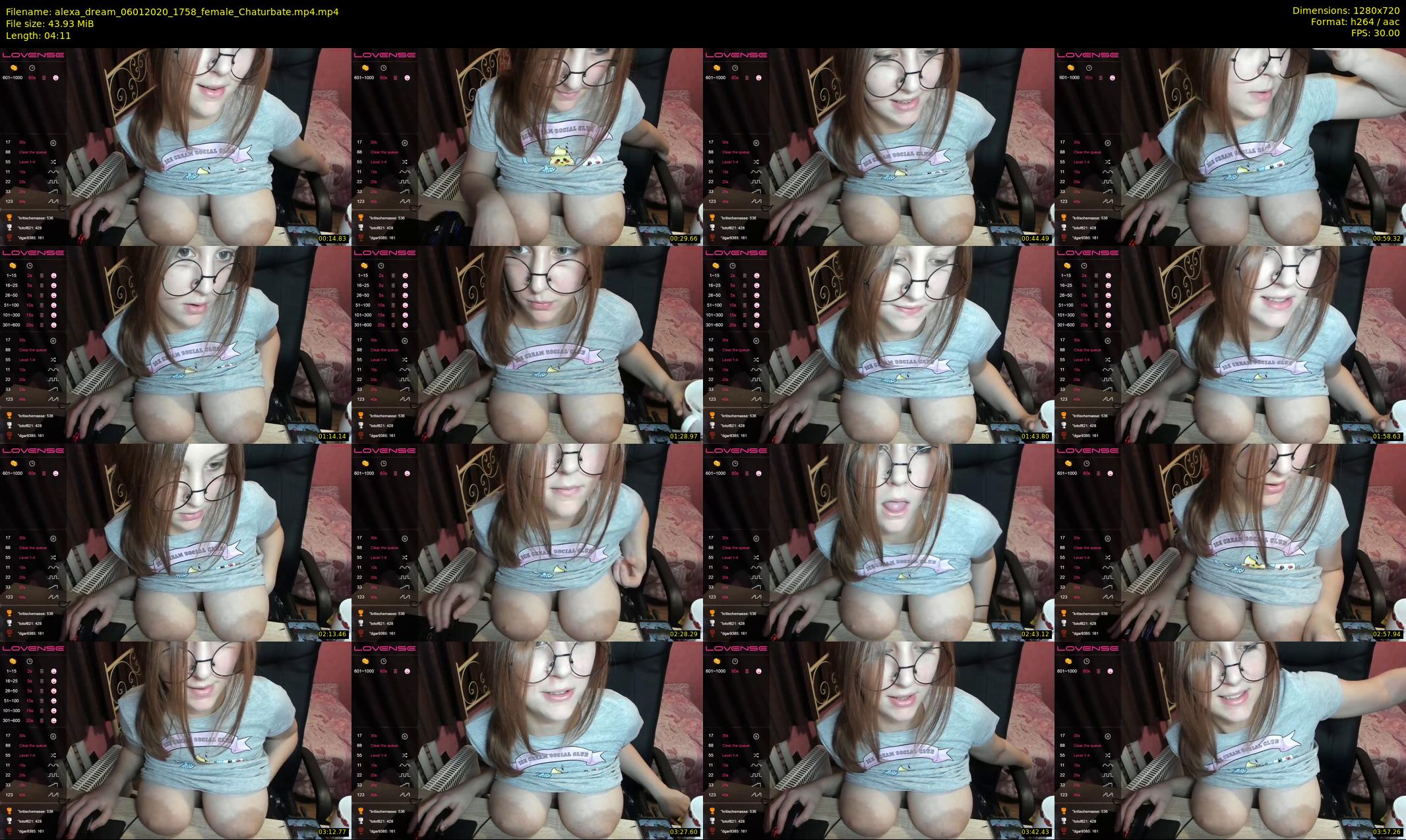 alexa_dream — 5 minute Chaturbate female cam show recording, 720p, Jan 6, 2020
