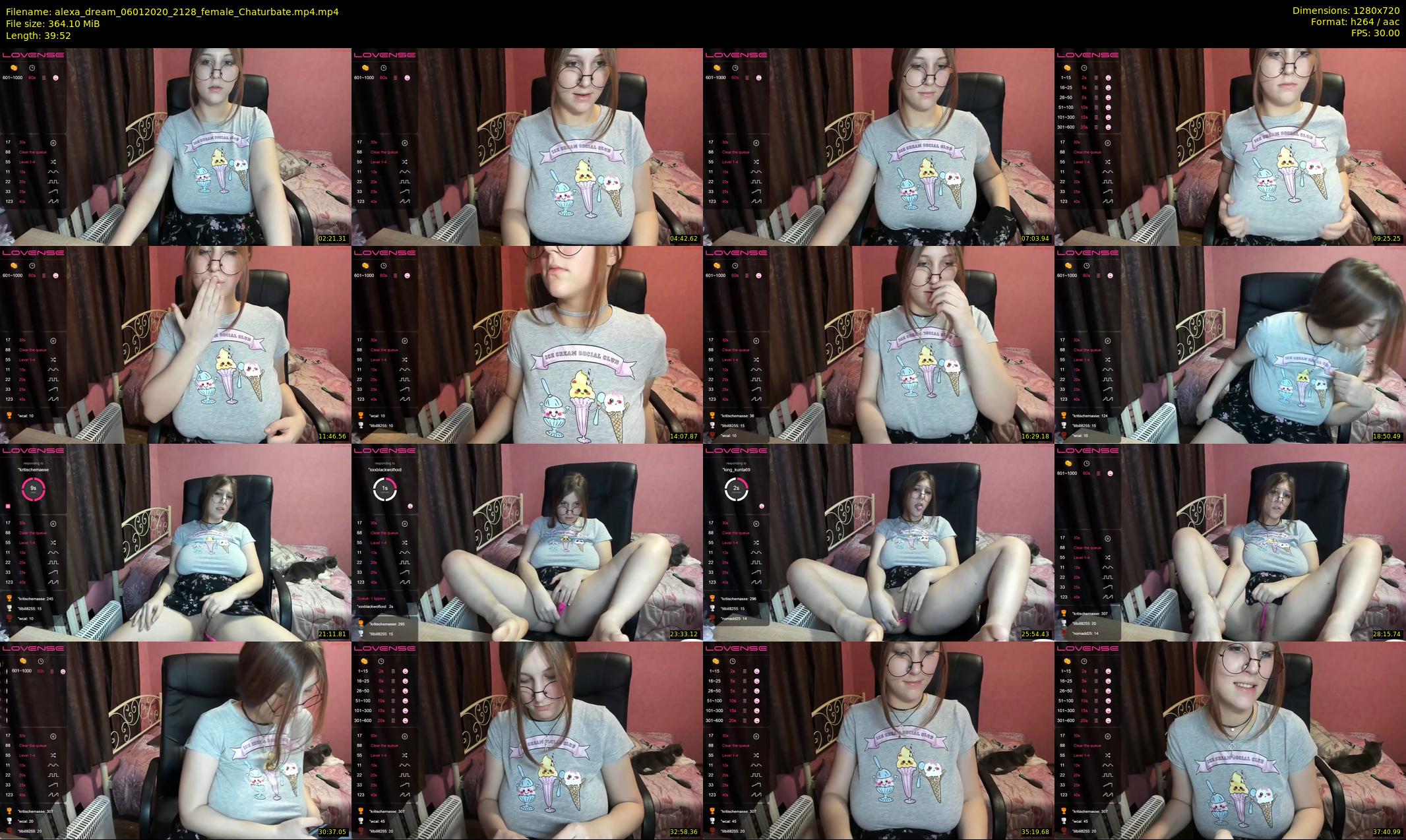 alexa_dream — 40 minute Chaturbate female cam show recording, 720p, Jan 6, 2020