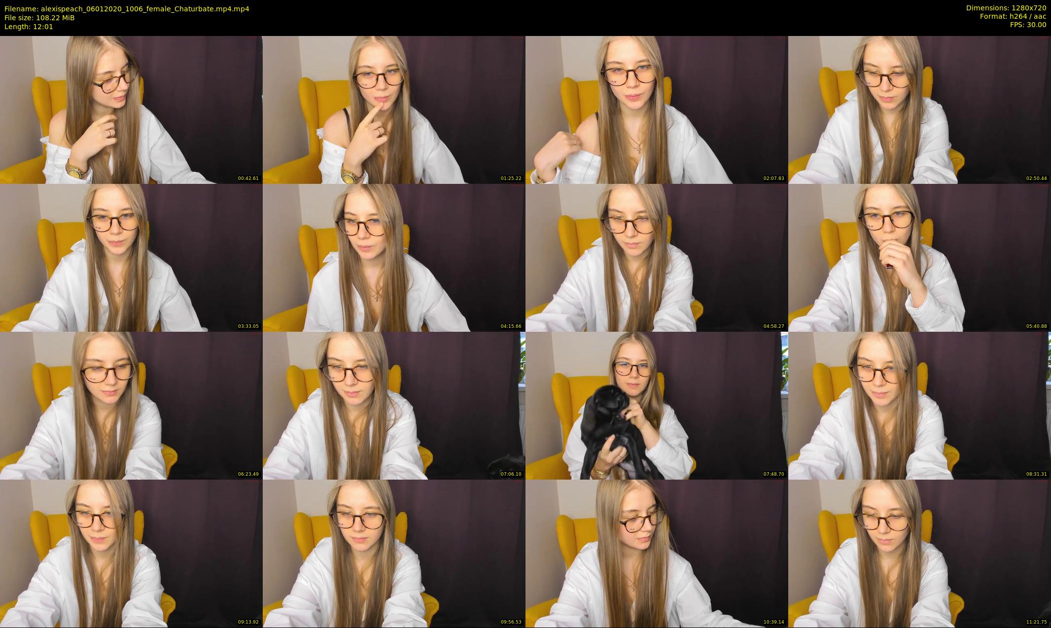 alexispeach — 13 minute Chaturbate female cam show recording, 720p, Jan 6, 2020