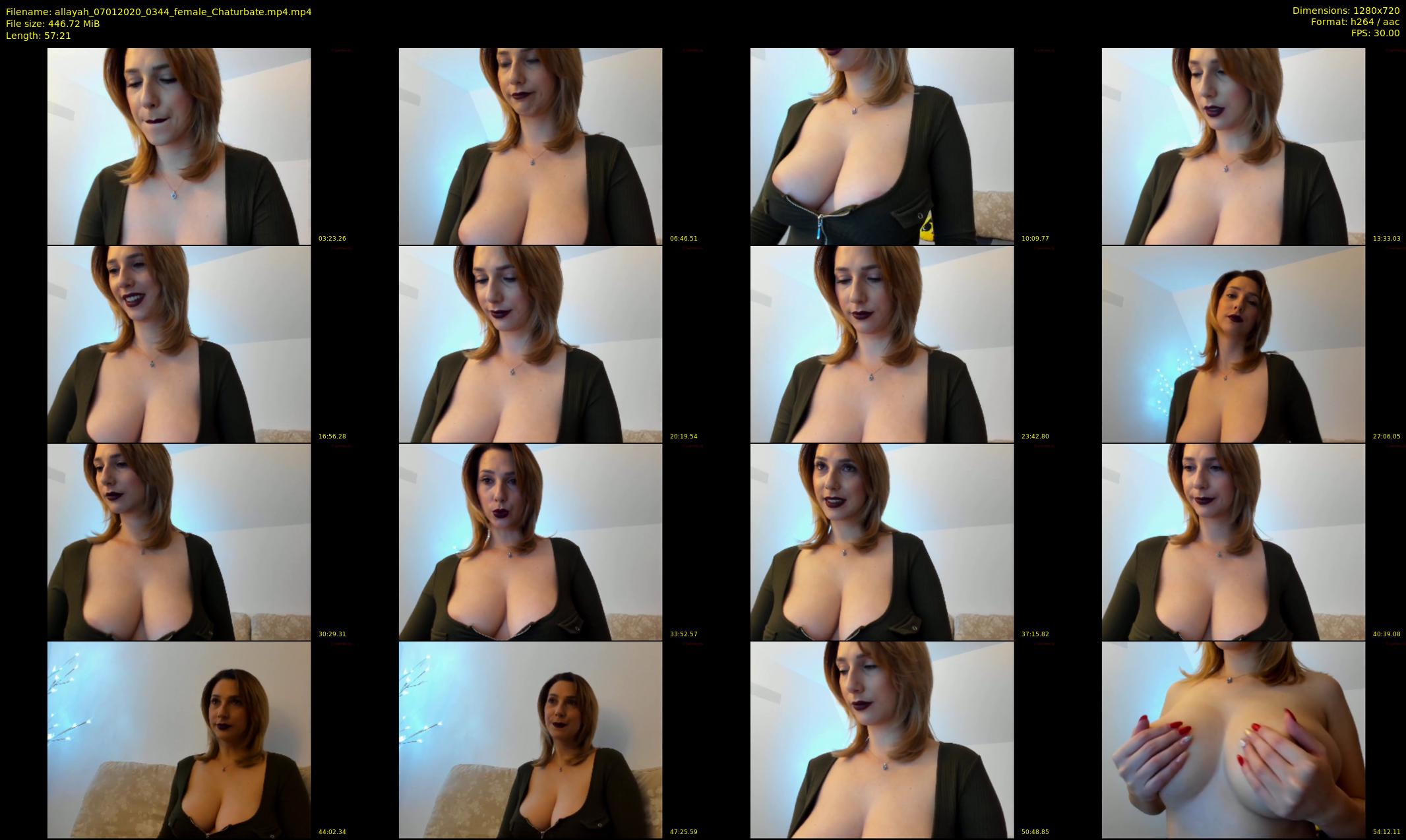 allayah — 58 minute Chaturbate female cam show recording, 720p, Jan 7, 2020