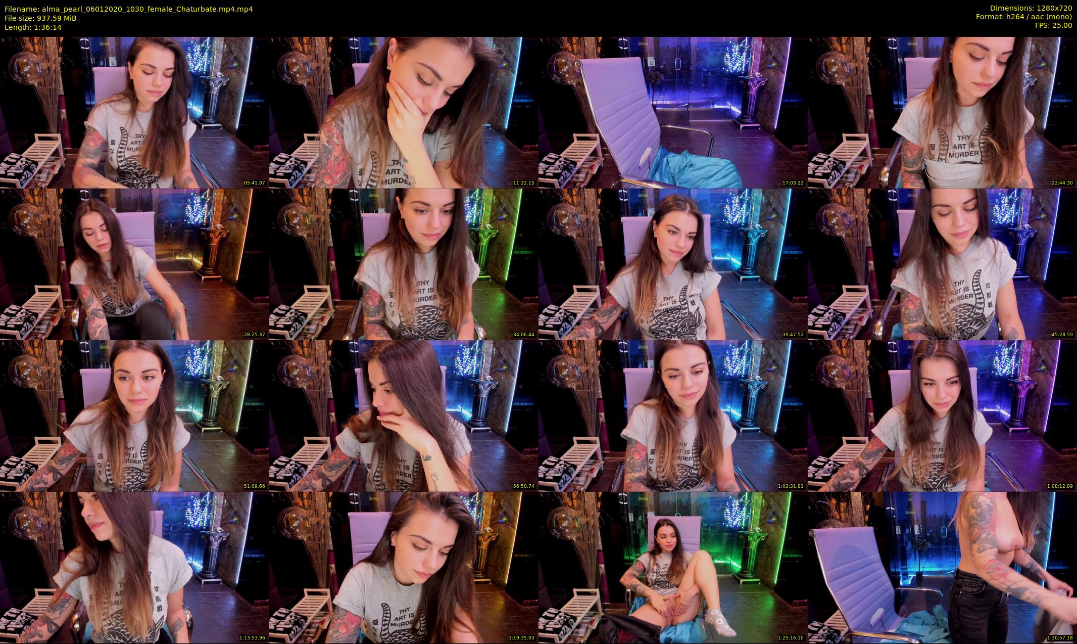 alma_pearl — 97 minute Chaturbate female cam show recording, 720p, Jan 6, 2020