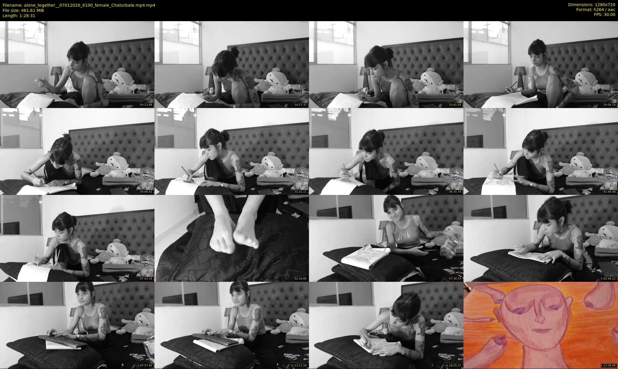 alone_together_ — 89 minute Chaturbate female cam show recording, 720p, Jan 7, 2020