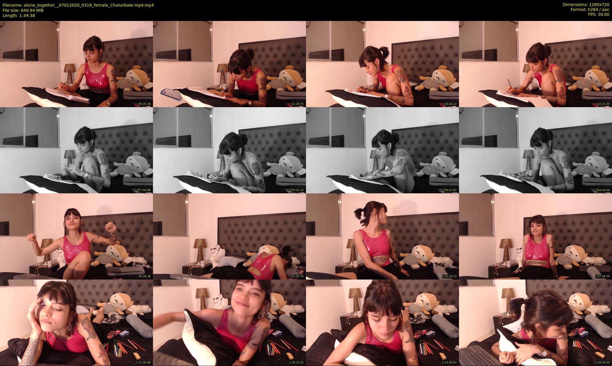 alone_together_ — 95 minute Chaturbate female cam show recording, 720p, Jan 7, 2020