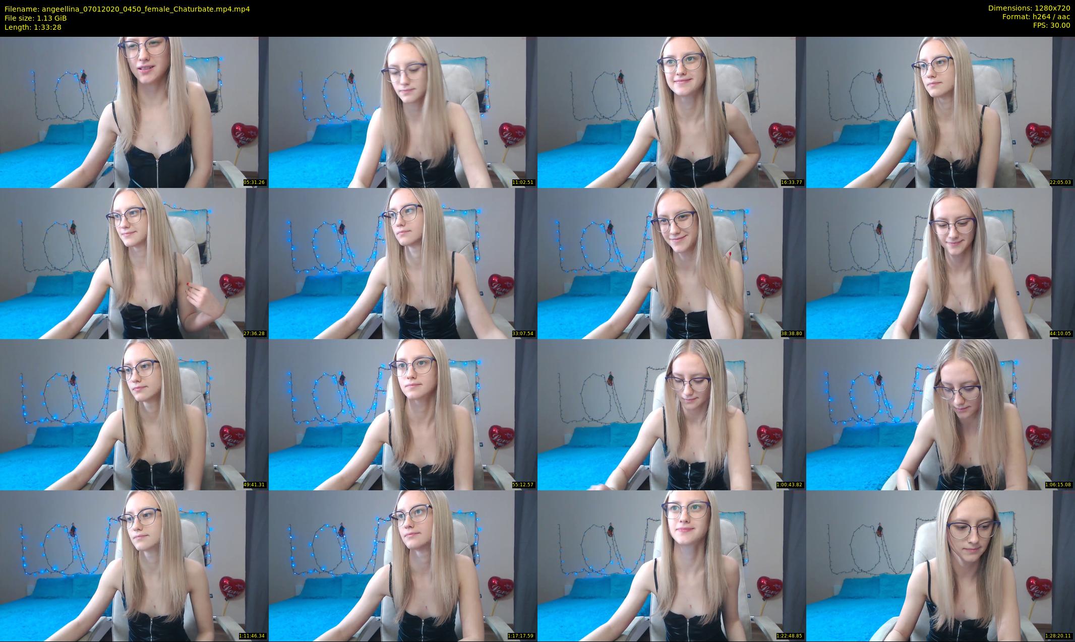 angeellina — 94 minute Chaturbate female cam show recording, 720p, Jan 7, 2020