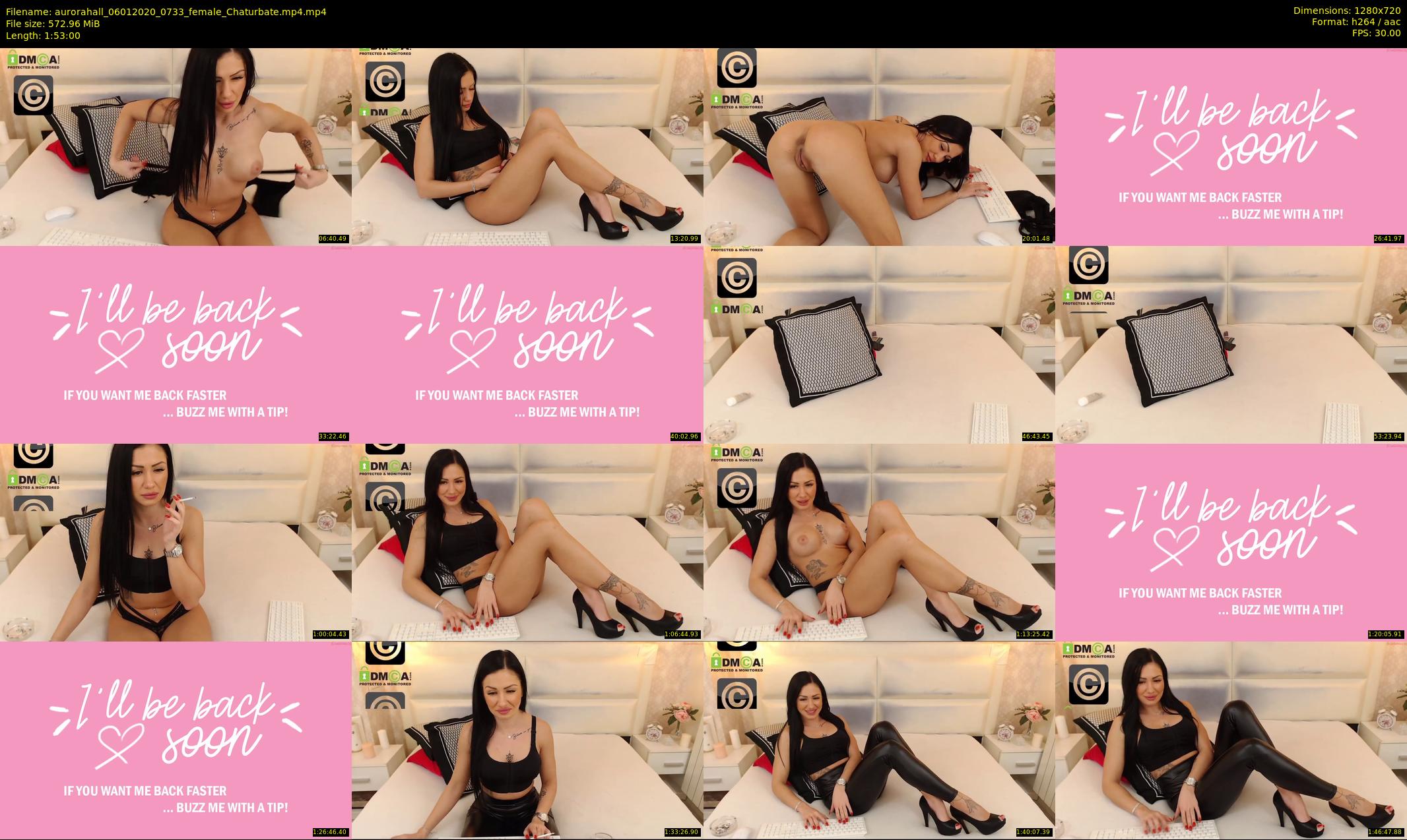 aurorahall — 113 minute Chaturbate female cam show recording, 720p, Jan 6, 2020
