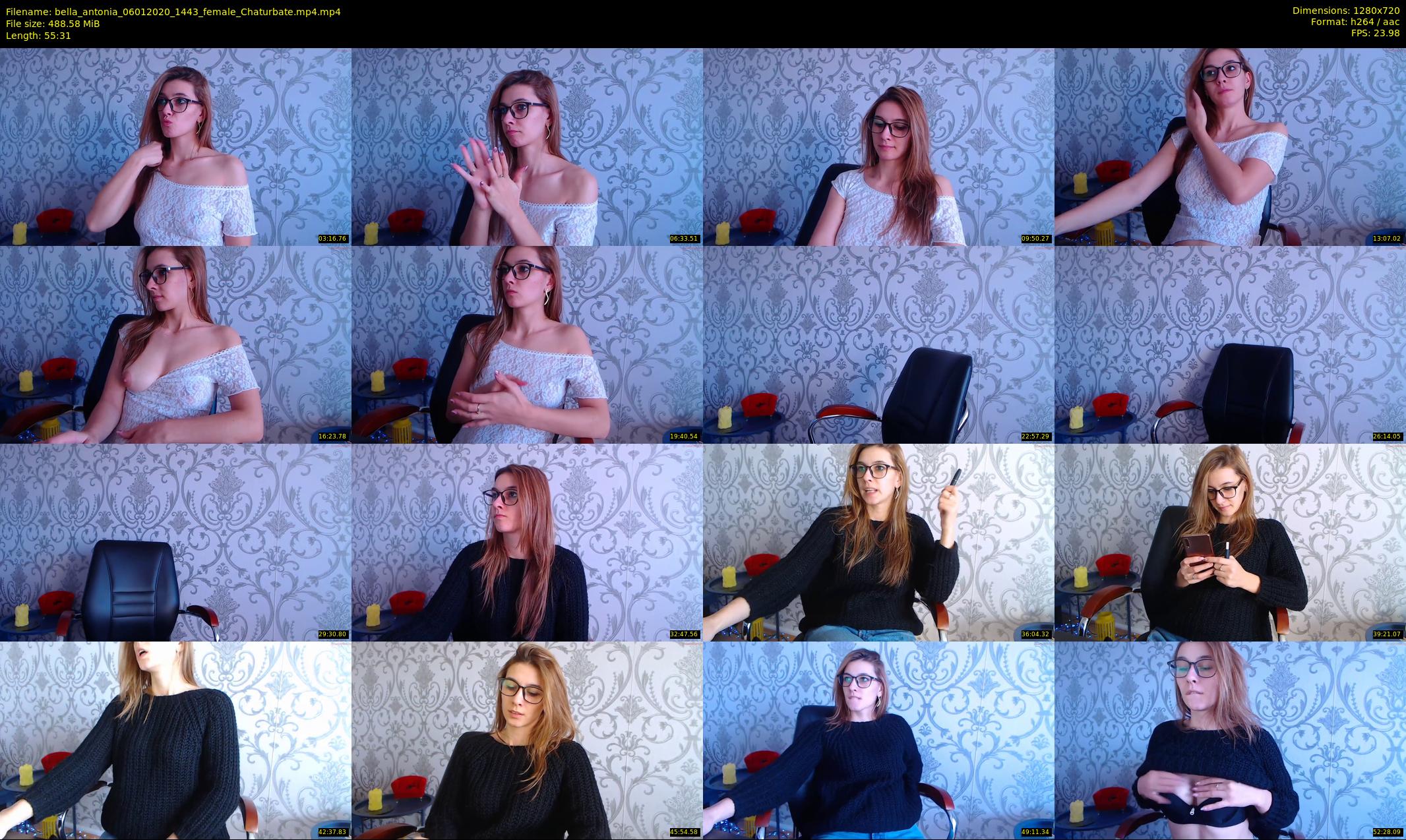 bella_antonia — 56 minute Chaturbate female cam show recording, 720p, Jan 6, 2020
