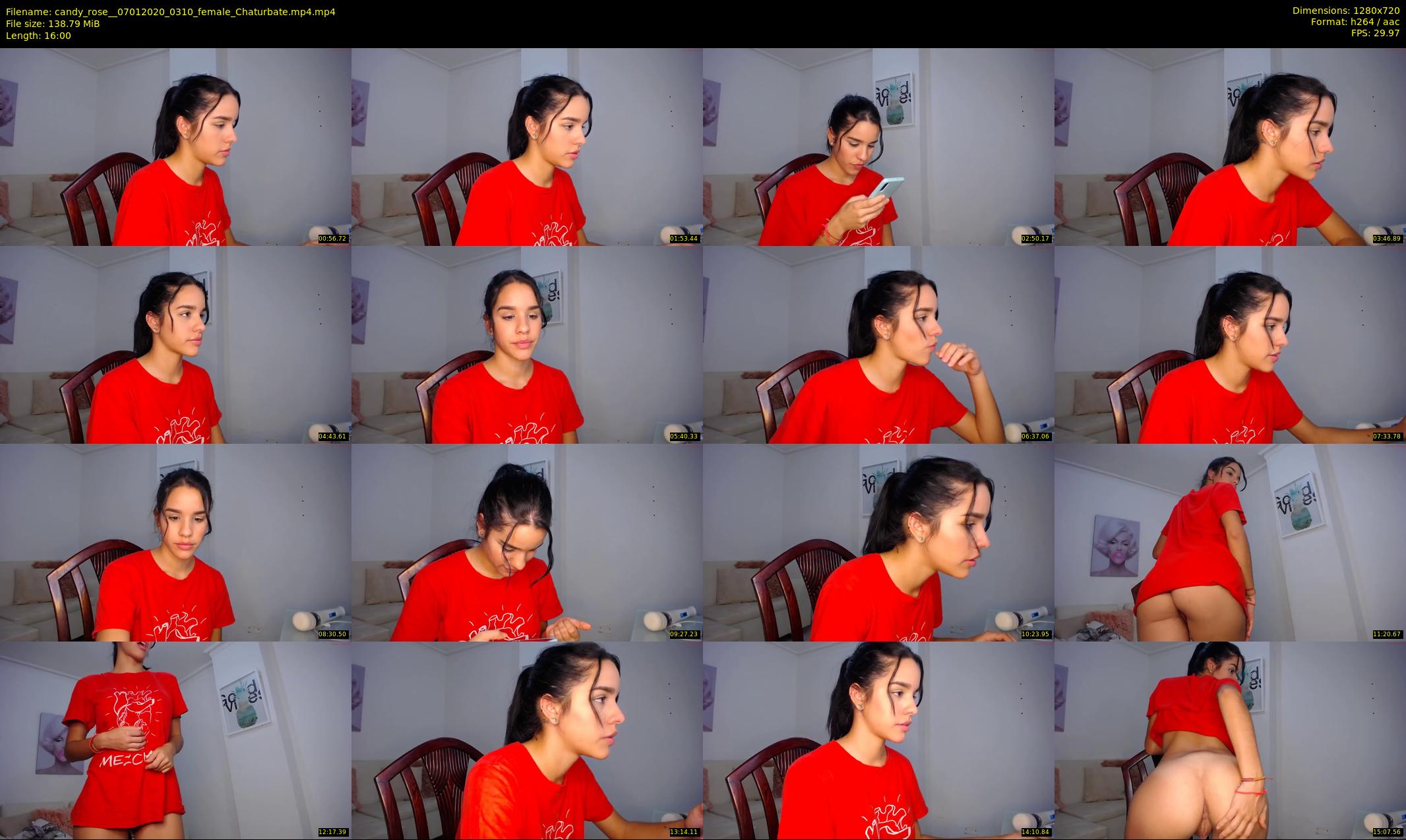 candy_rose_ — 16 minute Chaturbate female cam show recording, 720p, Jan 7, 2020