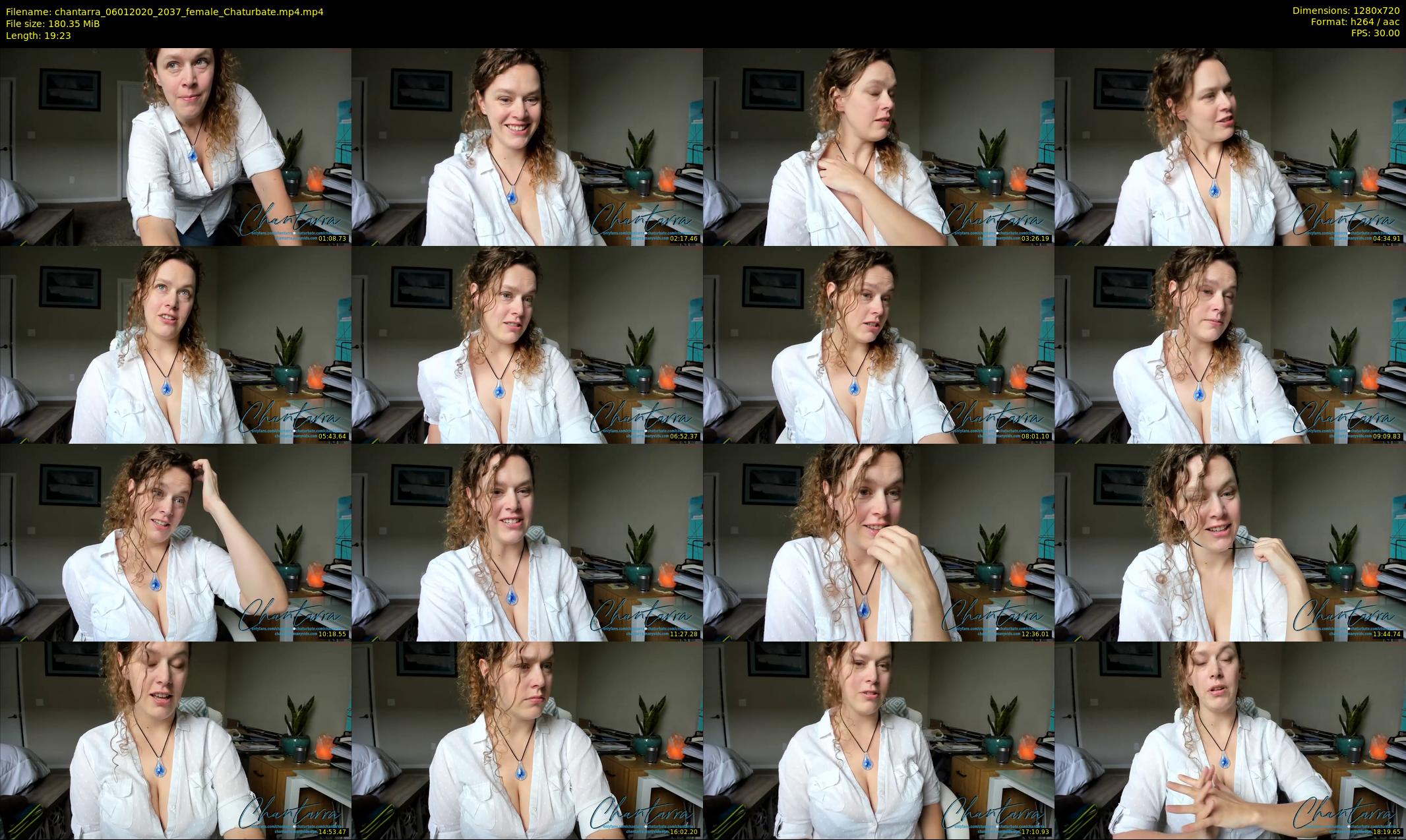 chantarra — 20 minute Chaturbate female cam show recording, 720p, Jan 6, 2020