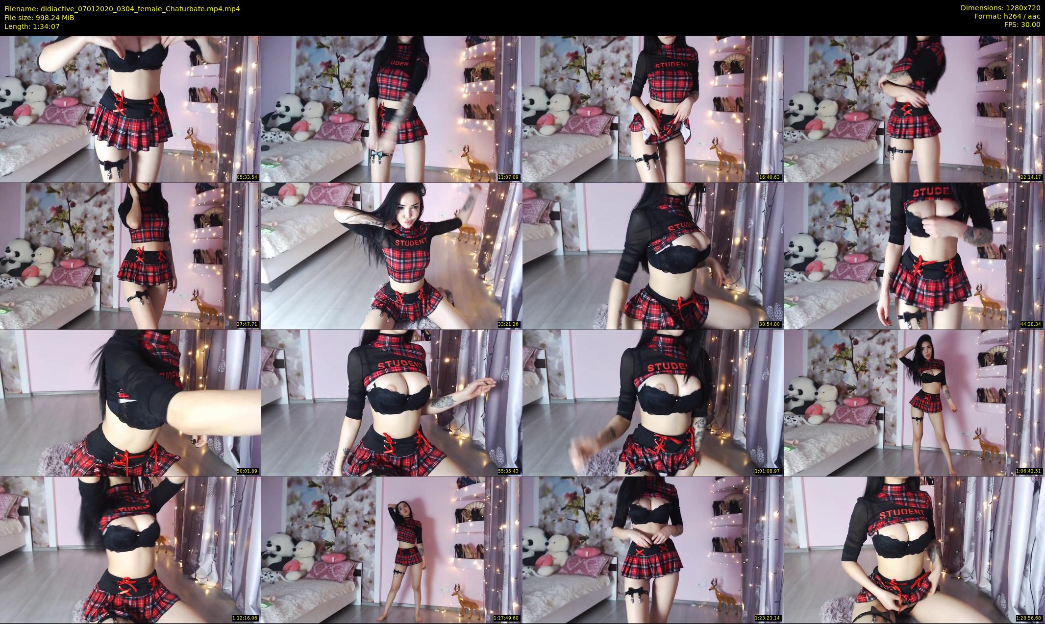 didiactive — 95 minute Chaturbate female cam show recording, 720p, Jan 7, 2020