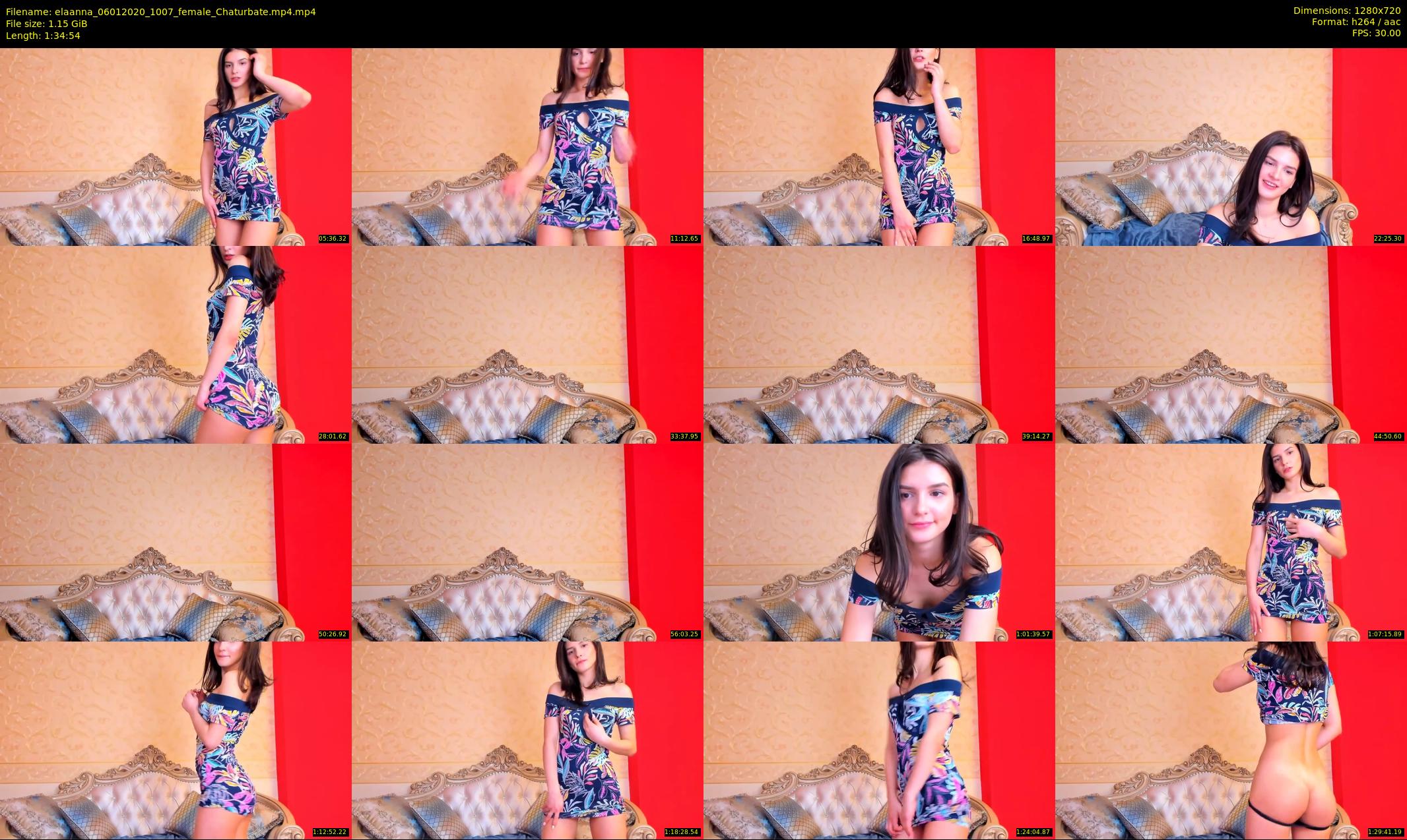 elaanna — 95 minute Chaturbate female cam show recording, 720p, Jan 6, 2020
