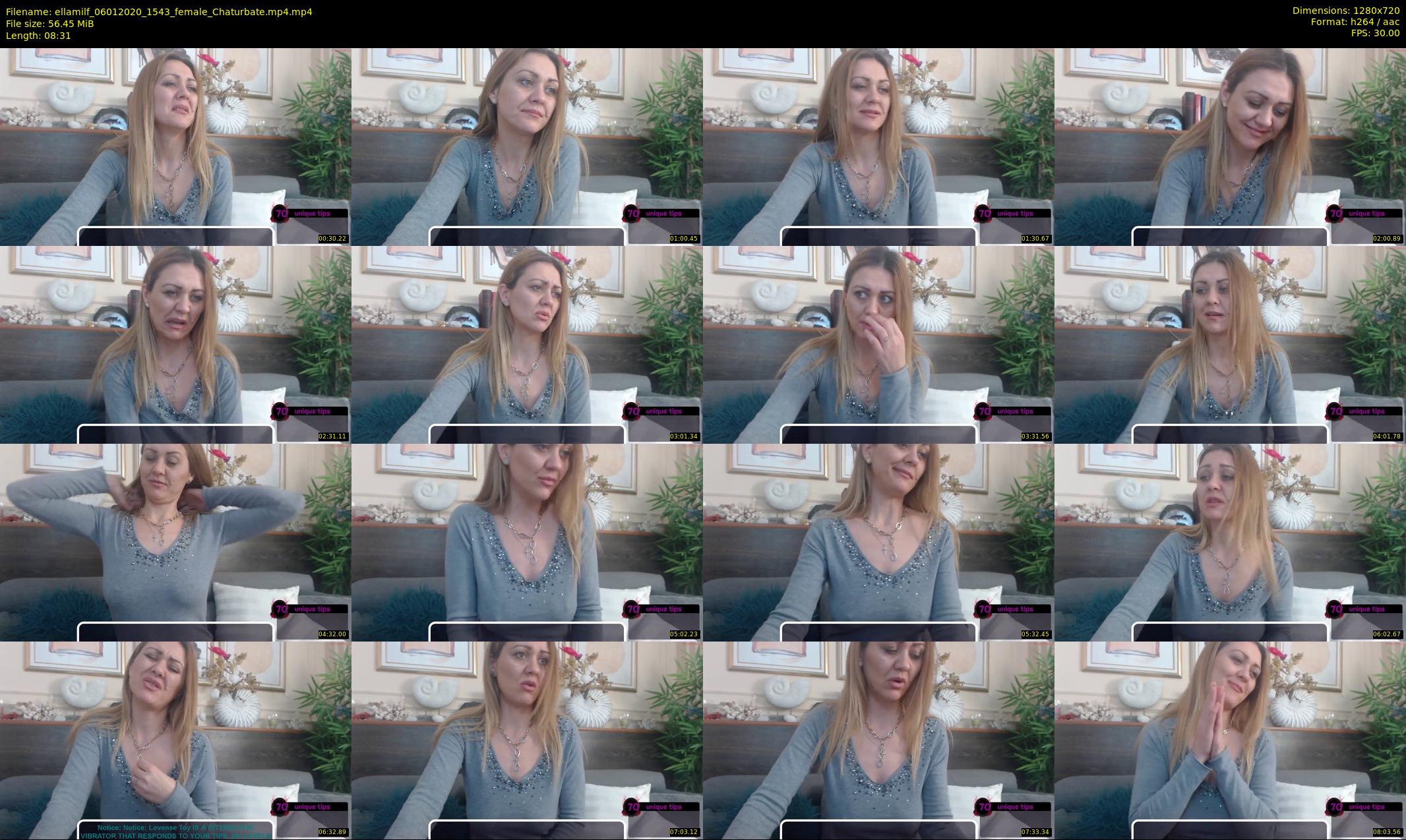 ellamilf — 9 minute Chaturbate female cam show recording, 720p, Jan 6, 2020