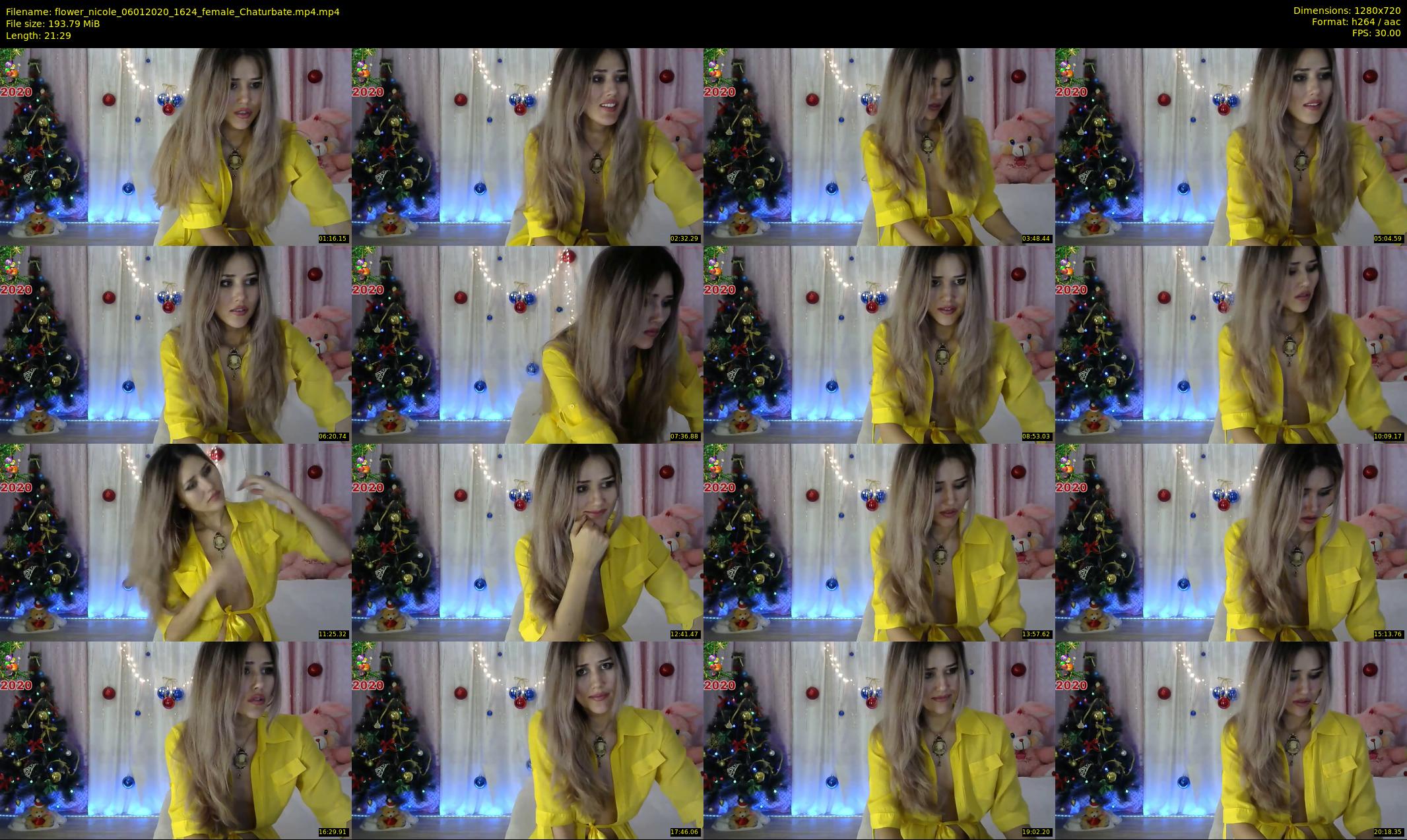 flower_nicole — 22 minute Chaturbate female cam show recording, 720p, Jan 6, 2020