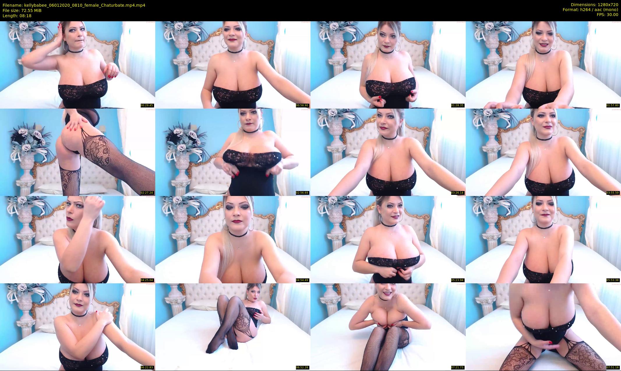 kellybabee — 9 minute Chaturbate female cam show recording, 720p, Jan 6, 2020