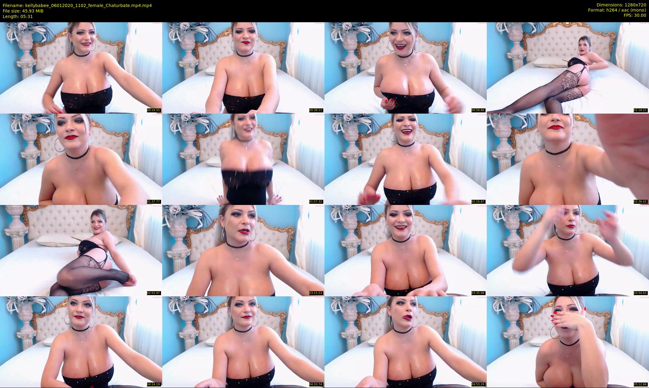kellybabee — 6 minute Chaturbate female cam show recording, 720p, Jan 6, 2020