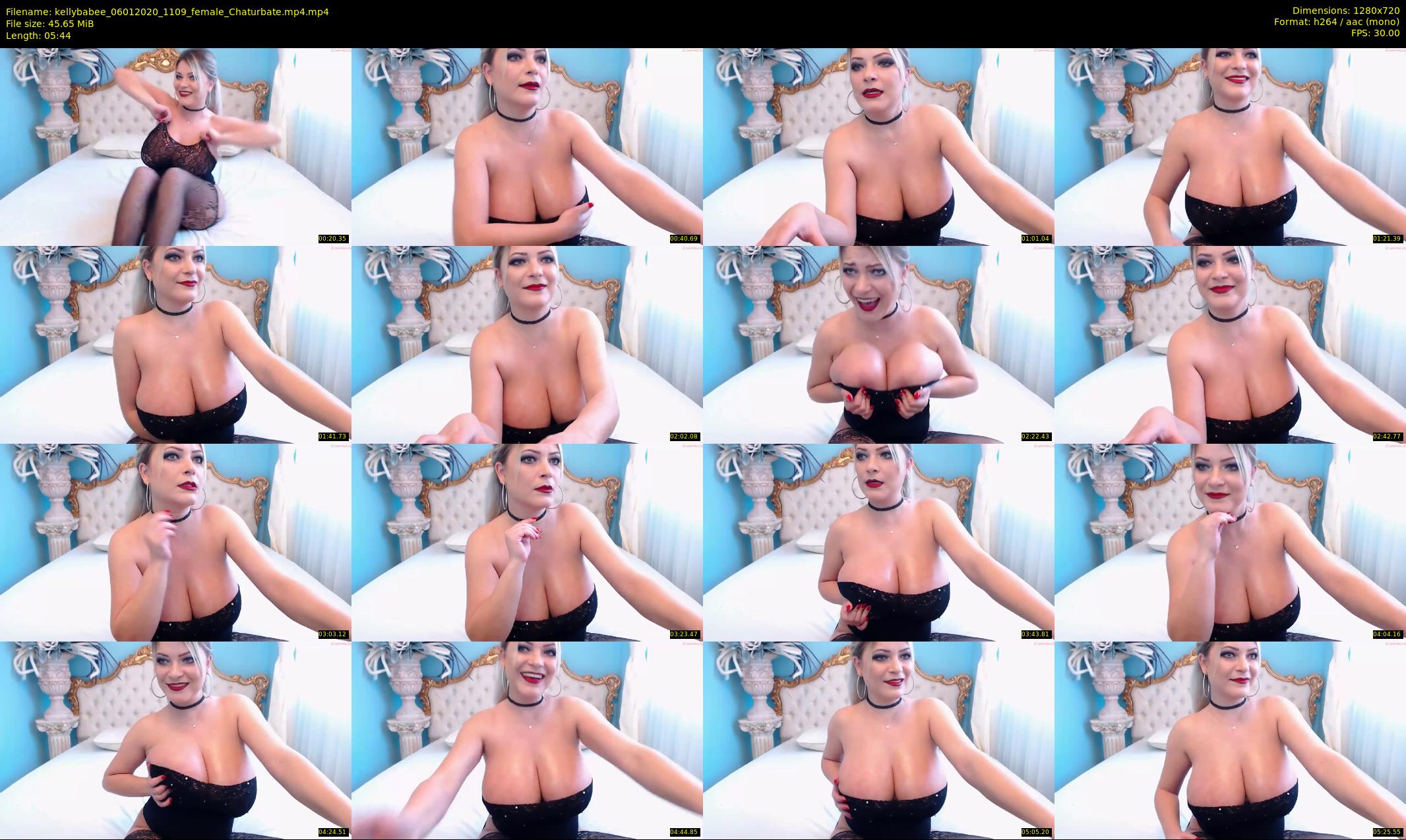 kellybabee — 6 minute Chaturbate female cam show recording, 720p, Jan 6, 2020
