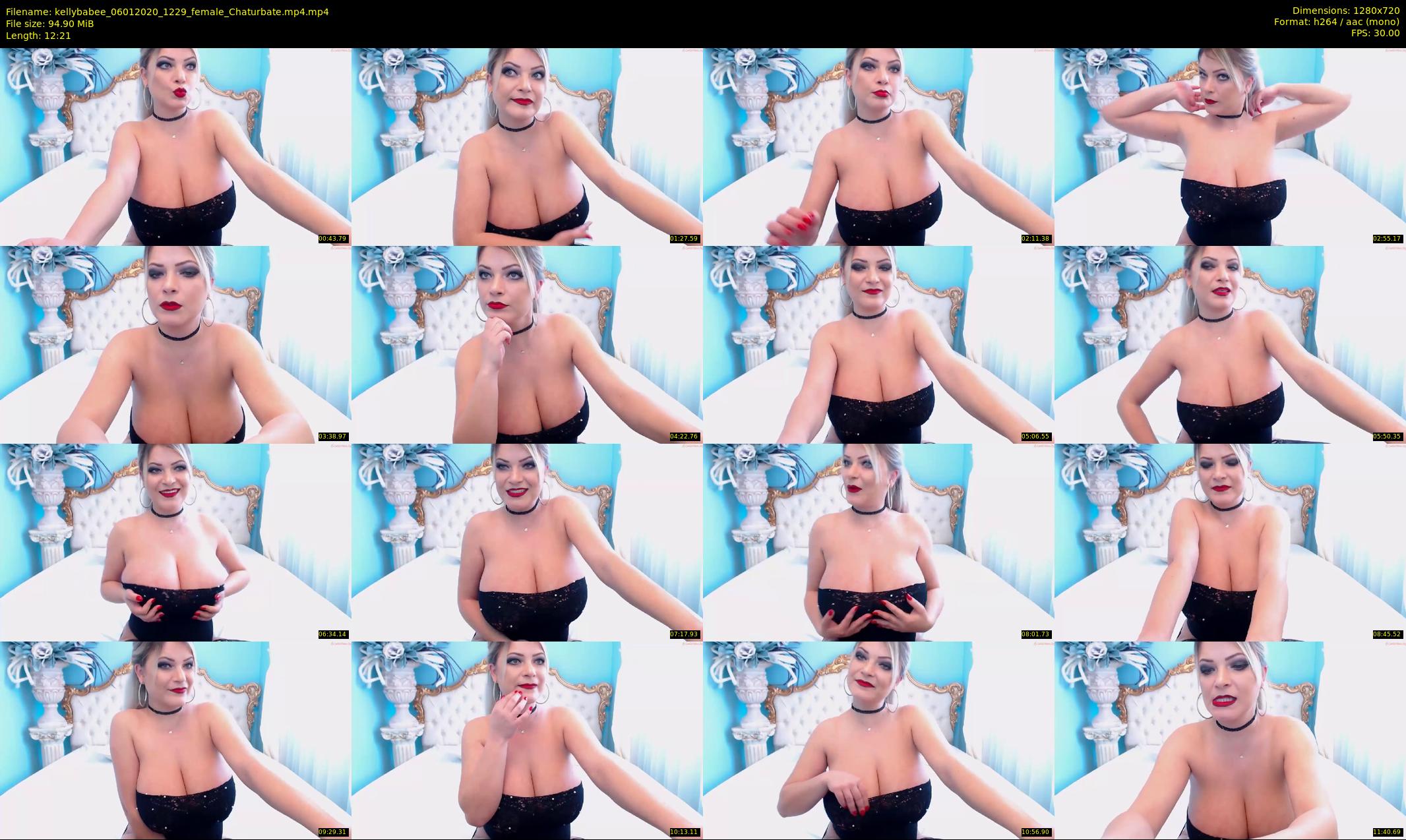 kellybabee — 13 minute Chaturbate female cam show recording, 720p, Jan 6, 2020