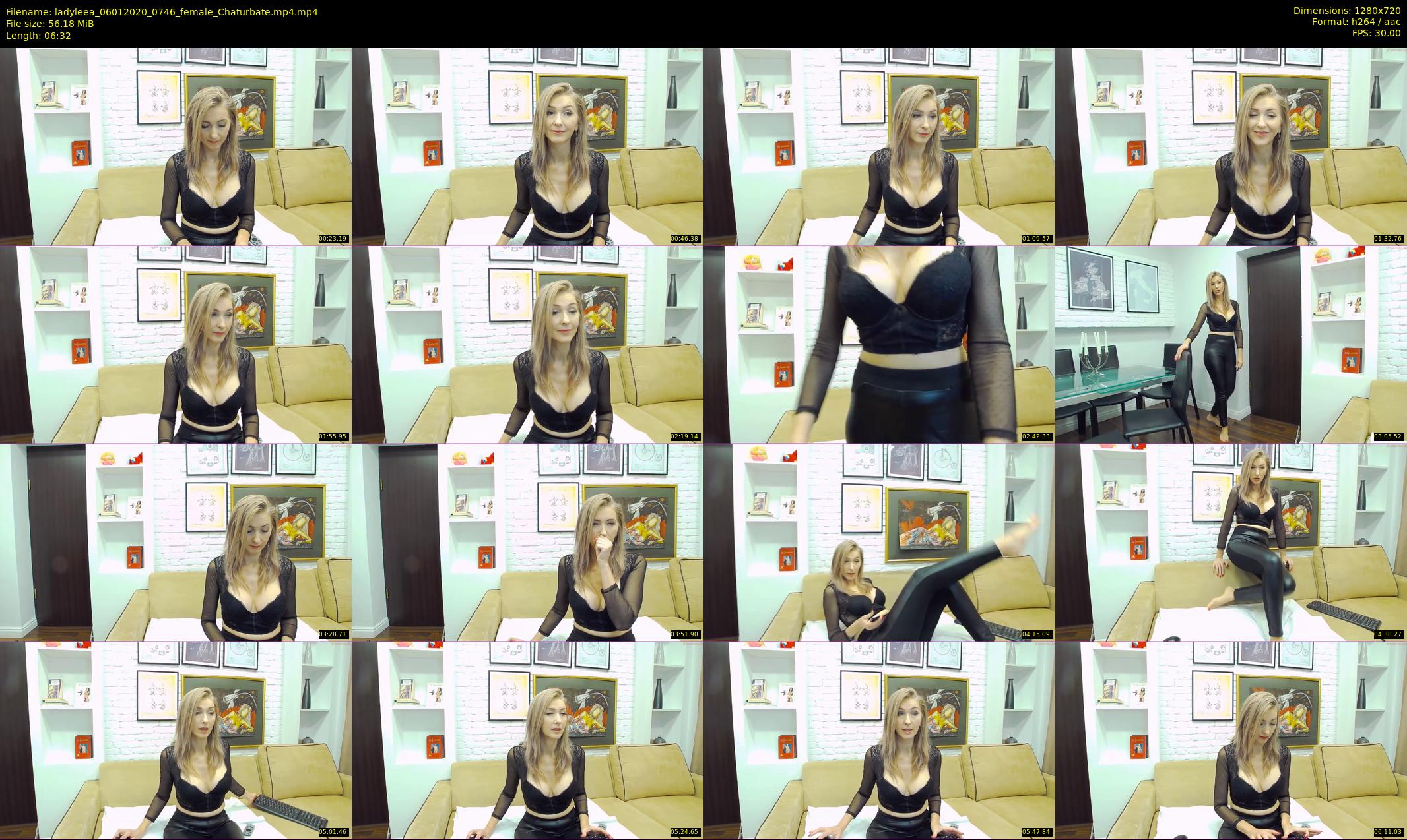 ladyleea — 7 minute Chaturbate female cam show recording, 720p, Jan 6, 2020