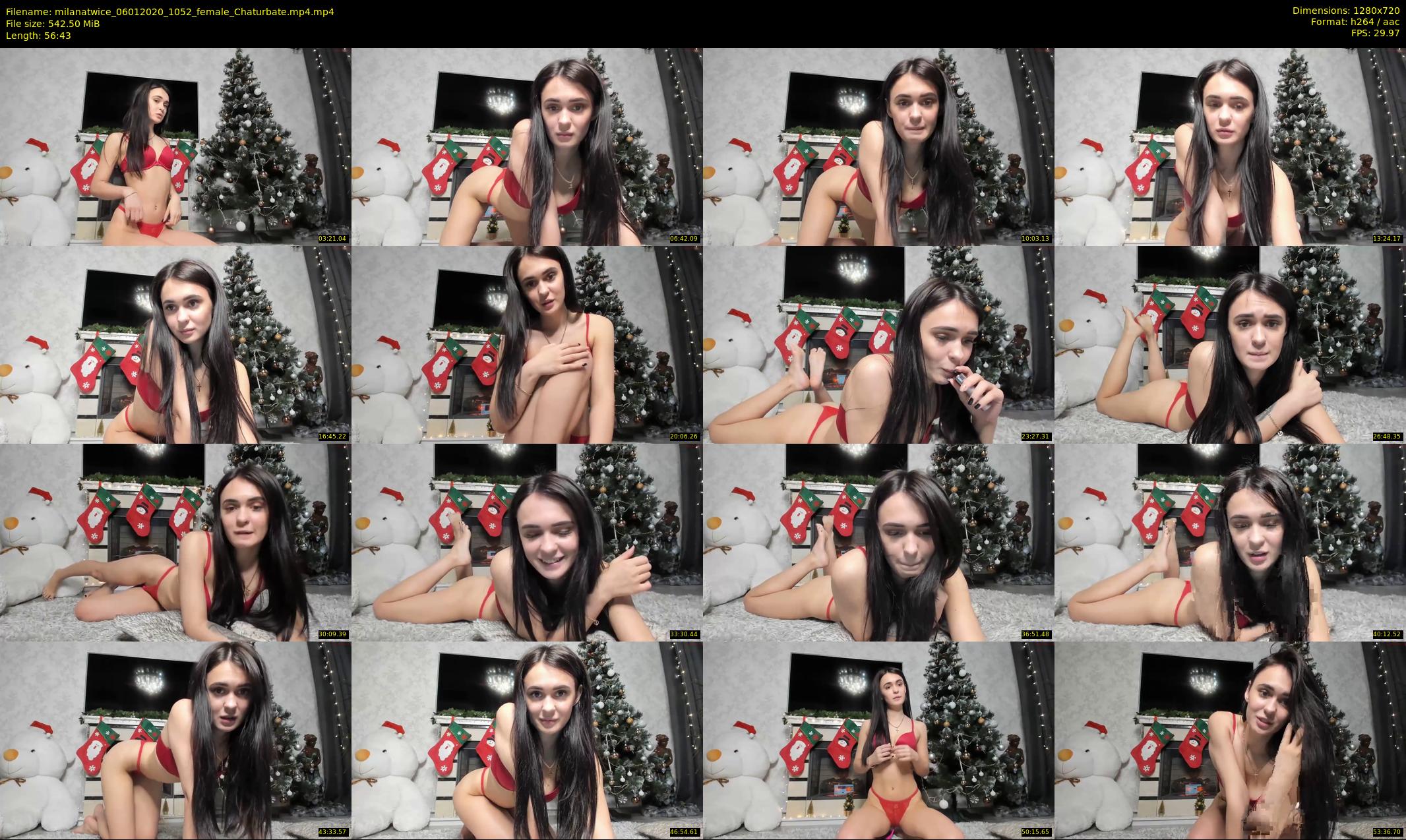 milanatwice — 57 minute Chaturbate female cam show recording, 720p, Jan 6, 2020