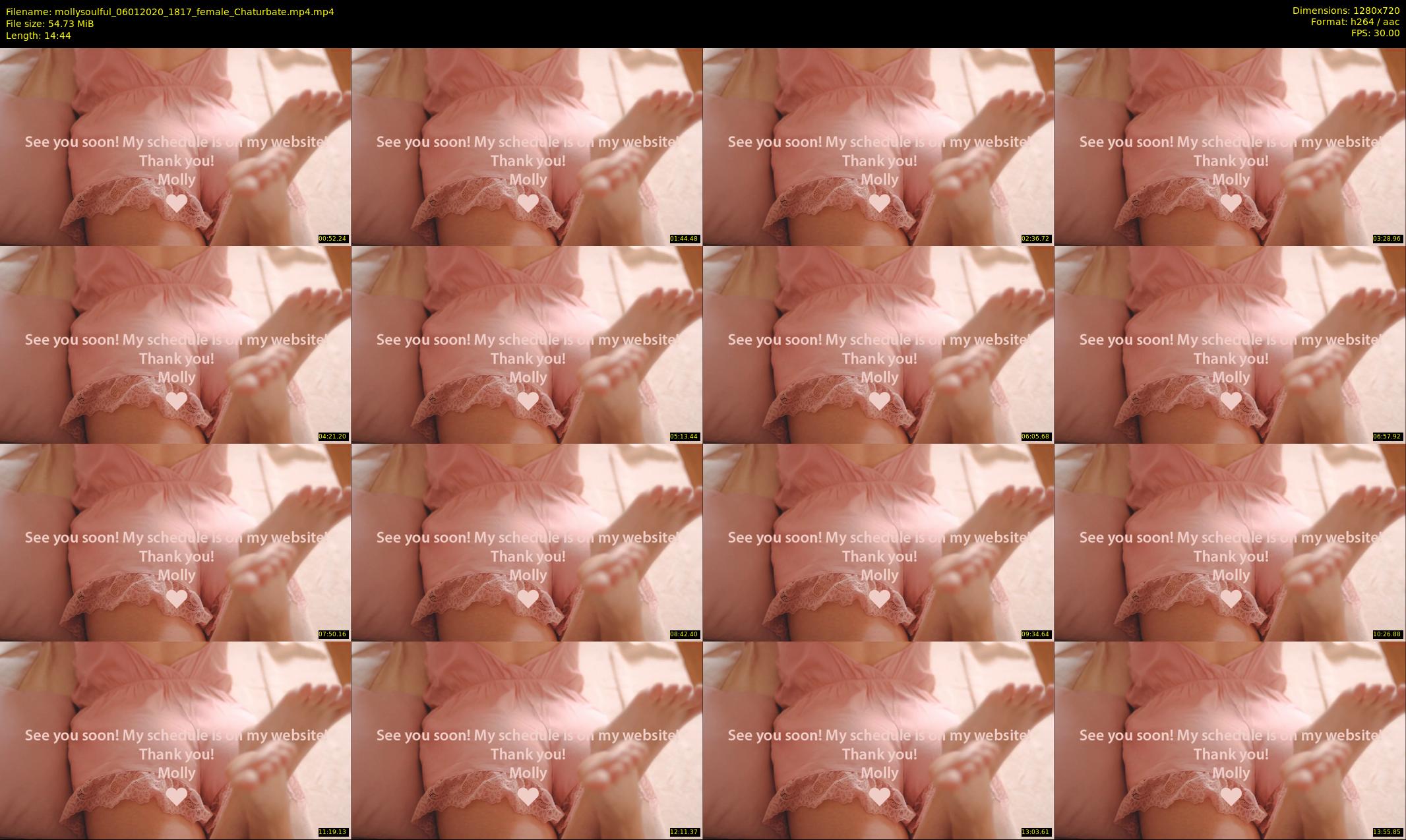 mollysoulful — 15 minute Chaturbate female cam show recording, 720p, Jan 6, 2020