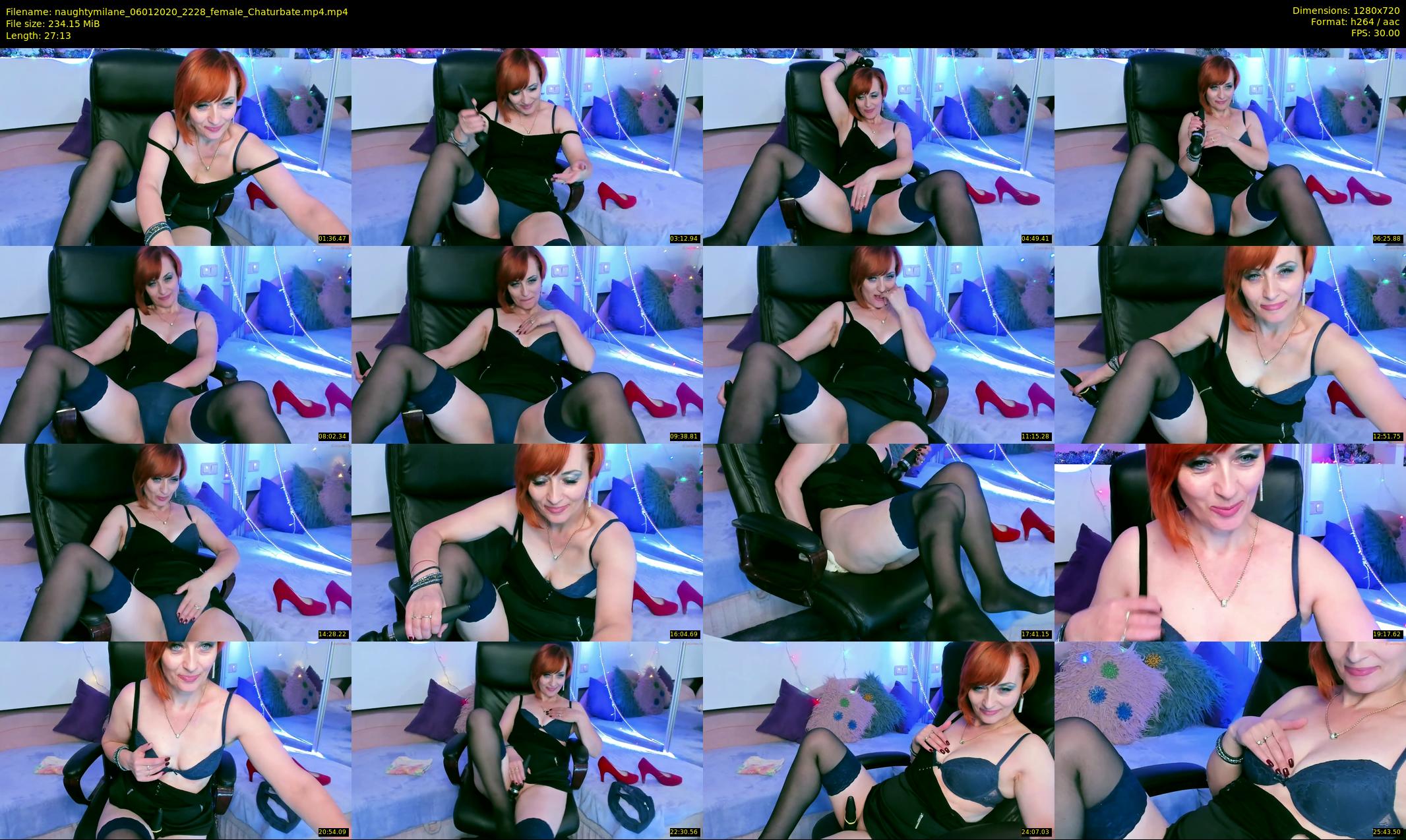 naughtymilane — 28 minute Chaturbate female cam show recording, 720p, Jan 6, 2020