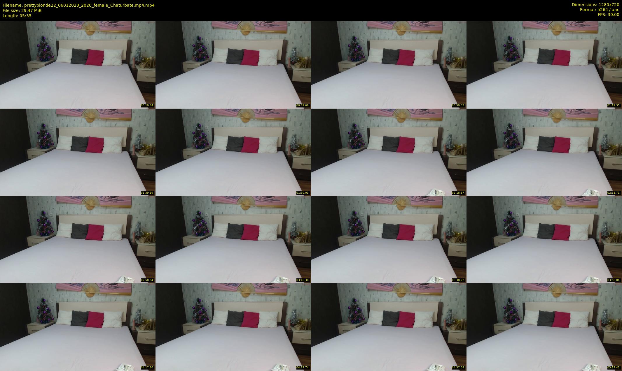 prettyblonde22 — 6 minute Chaturbate female cam show recording, 720p, Jan 6, 2020