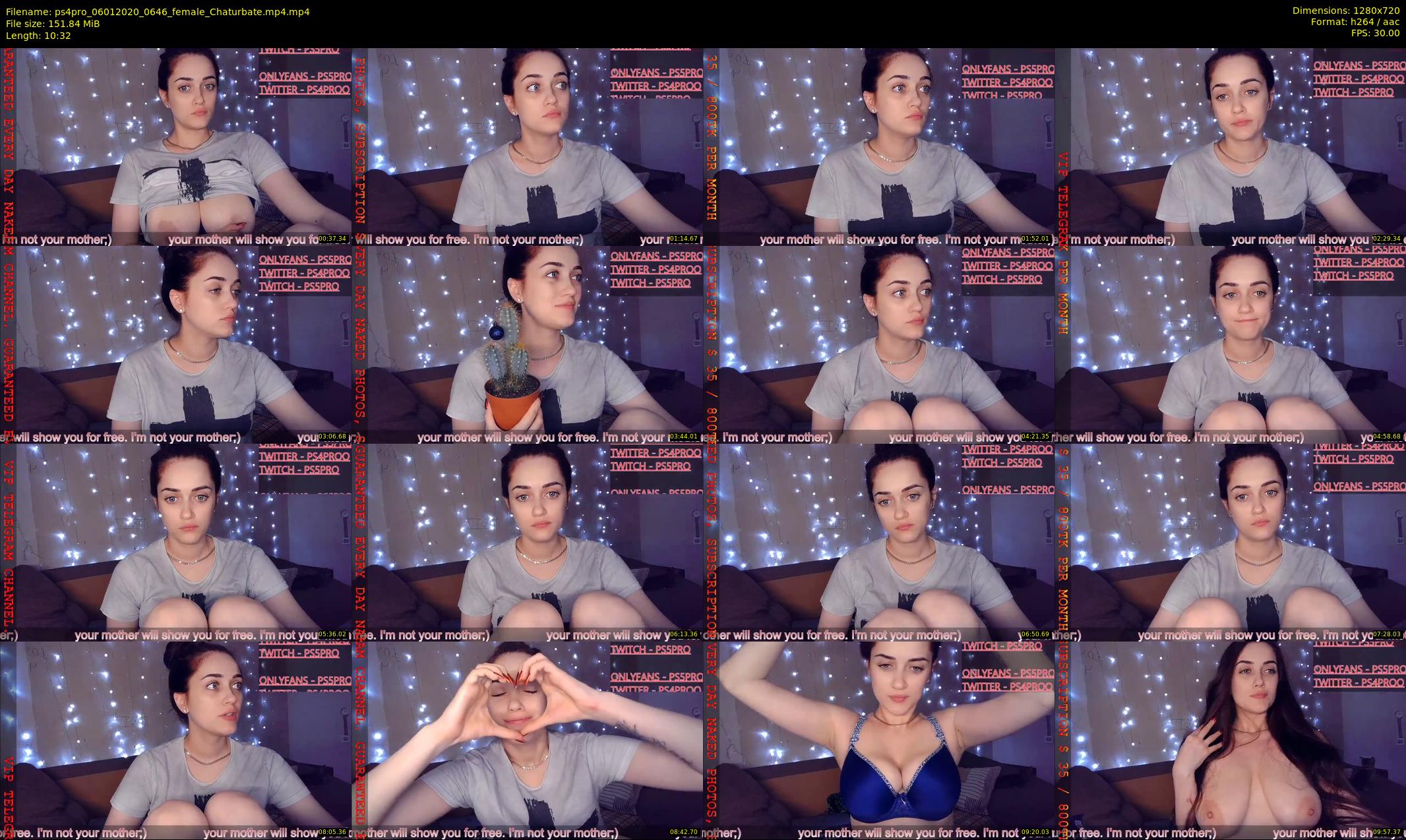 ps4pro — 11 minute Chaturbate female cam show recording, 720p, Jan 6, 2020