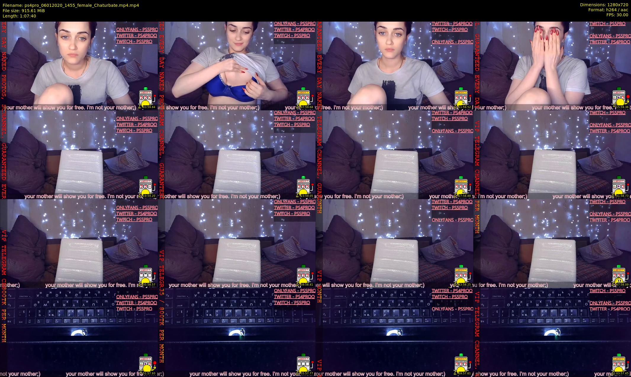 ps4pro — 68 minute Chaturbate female cam show recording, 720p, Jan 6, 2020