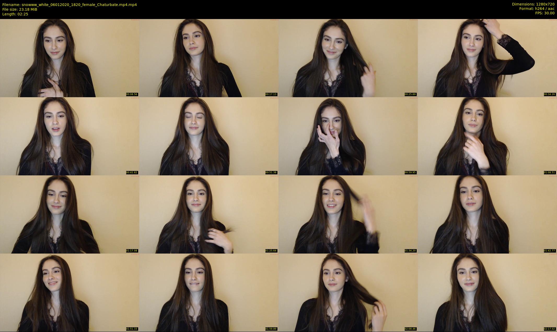 snowww_white — 3 minute Chaturbate female cam show recording, 720p, Jan 6, 2020