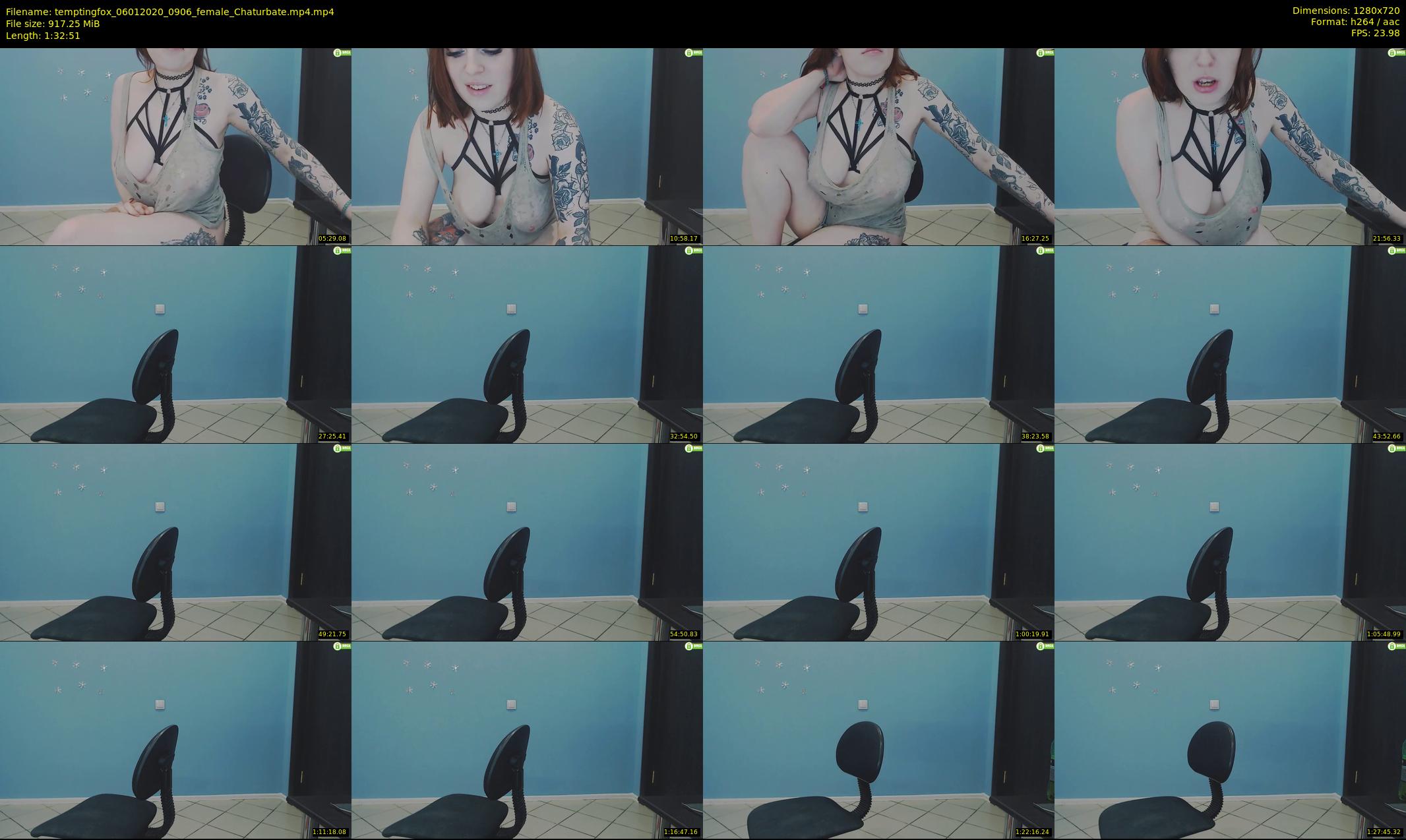 temptingfox — 93 minute Chaturbate female cam show recording, 720p, Jan 6, 2020