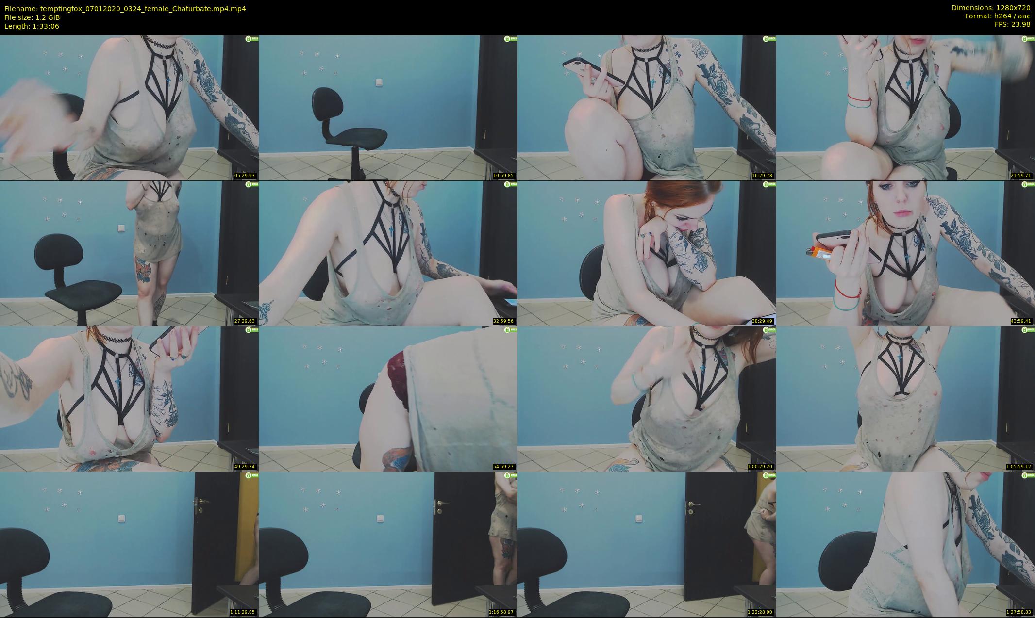 temptingfox — 94 minute Chaturbate female cam show recording, 720p, Jan 7, 2020