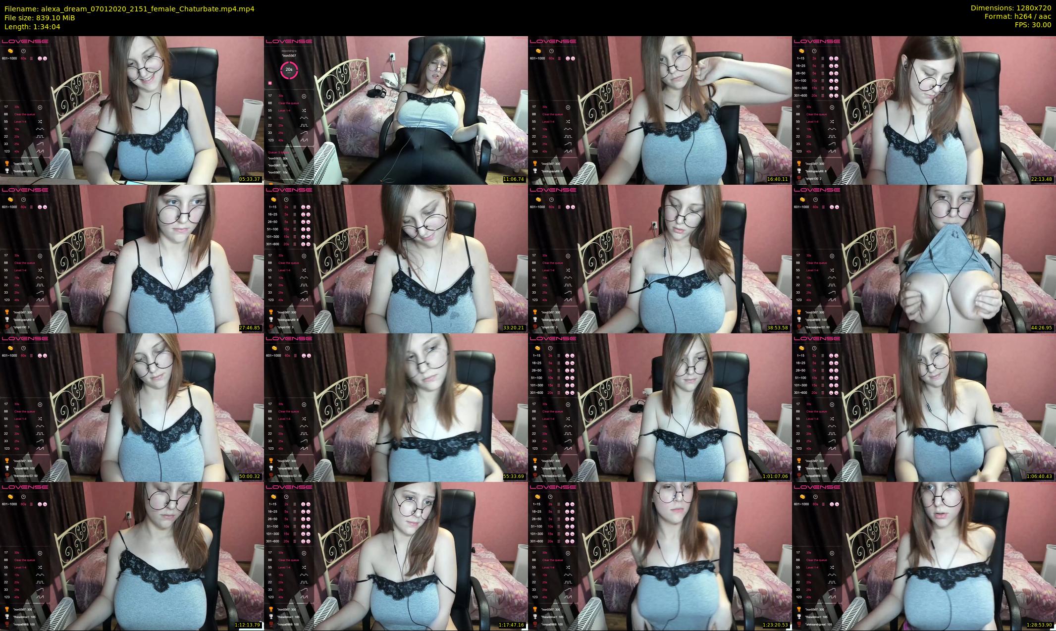 alexa_dream — 95 minute Chaturbate female cam show recording, 720p, Jan 7, 2020
