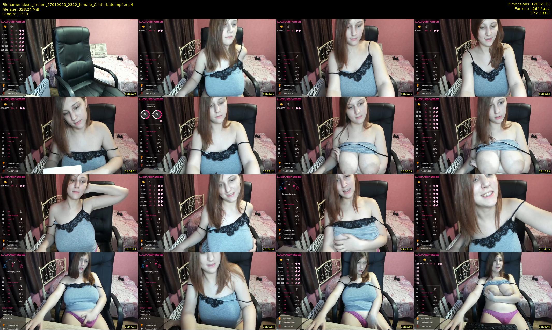 alexa_dream — 38 minute Chaturbate female cam show recording, 720p, Jan 7, 2020