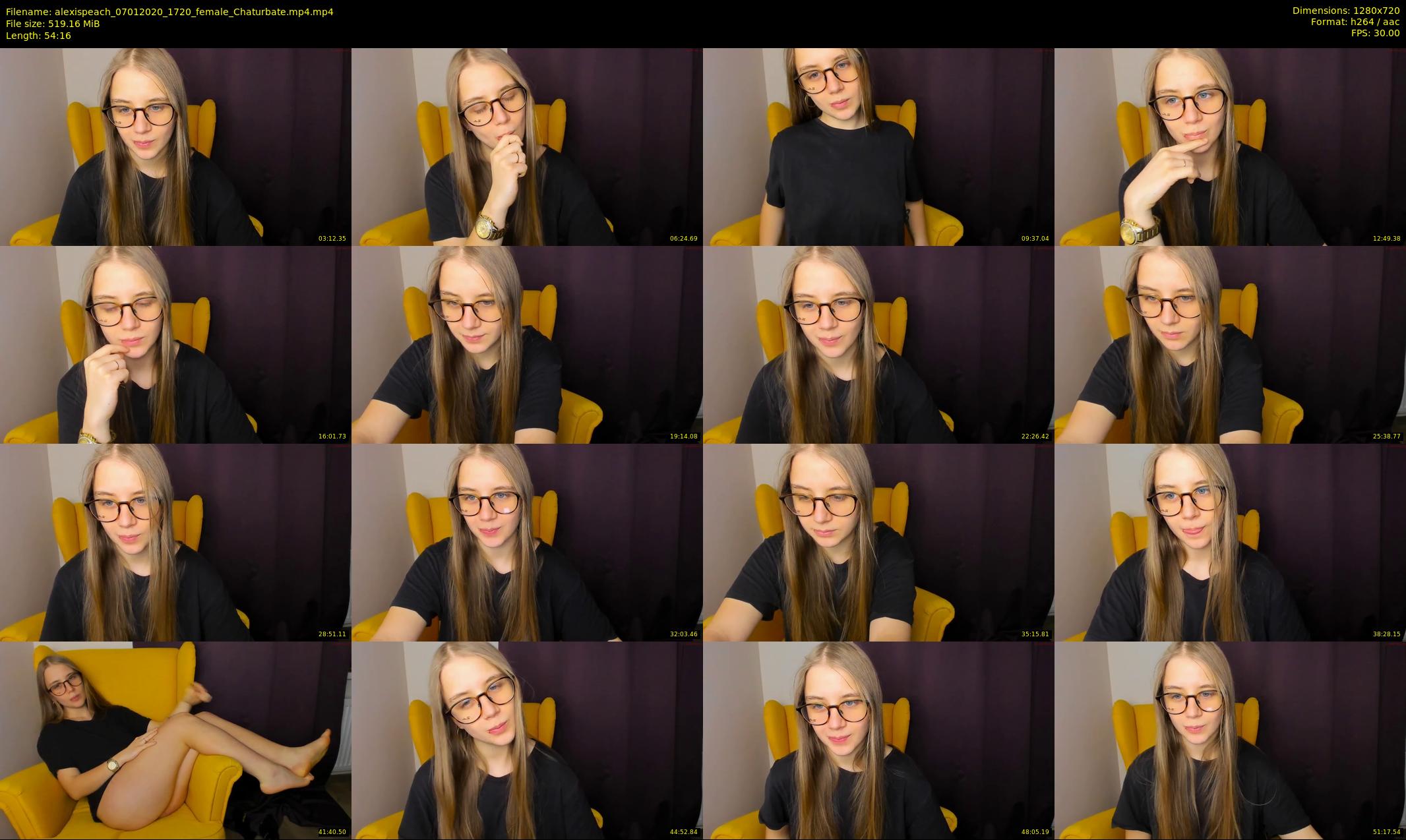 alexispeach — 55 minute Chaturbate female cam show recording, 720p, Jan 7, 2020