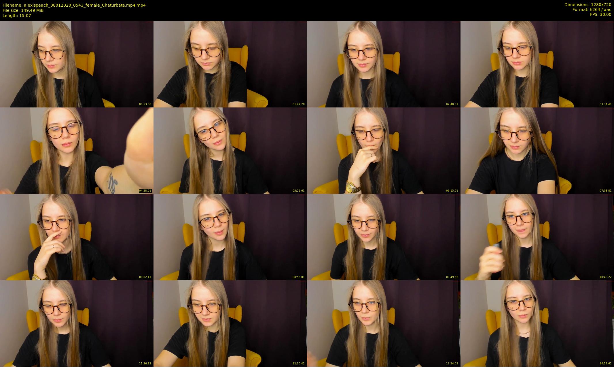 alexispeach — 16 minute Chaturbate female cam show recording, 720p, Jan 8, 2020