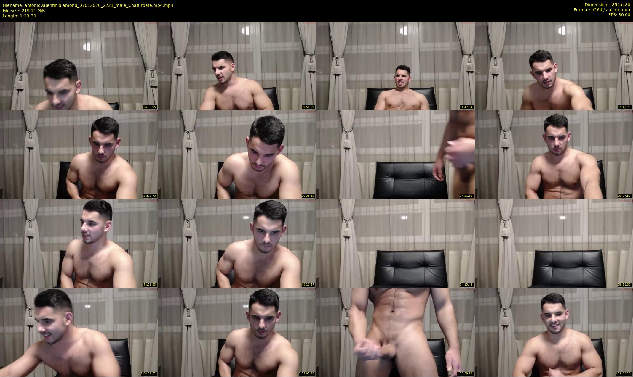 antoniovalentinidiamond — 84 minute Chaturbate male cam show recording, 480p, Jan 7, 2020