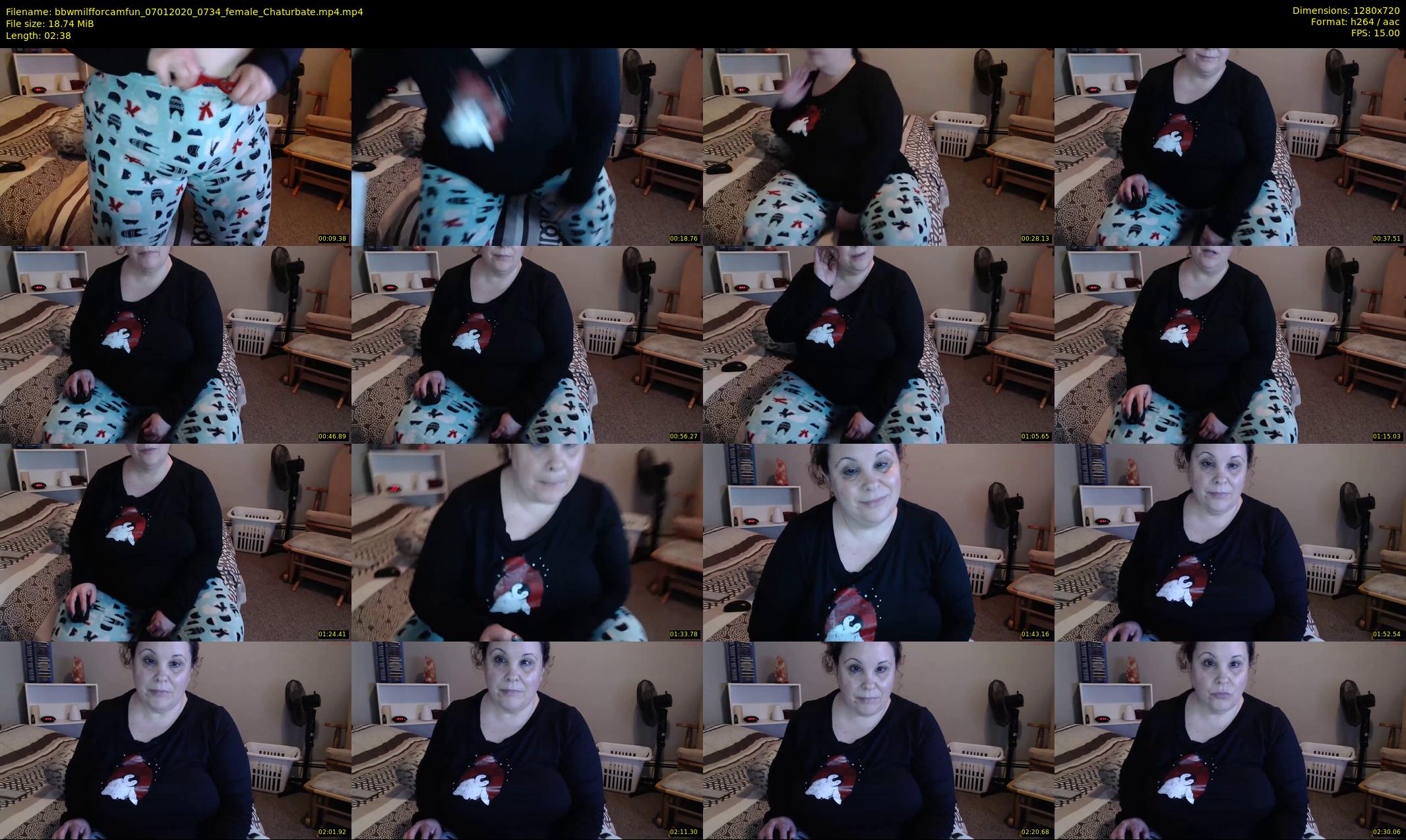 bbwmilfforcamfun — 3 minute Chaturbate female cam show recording, 720p, Jan 7, 2020