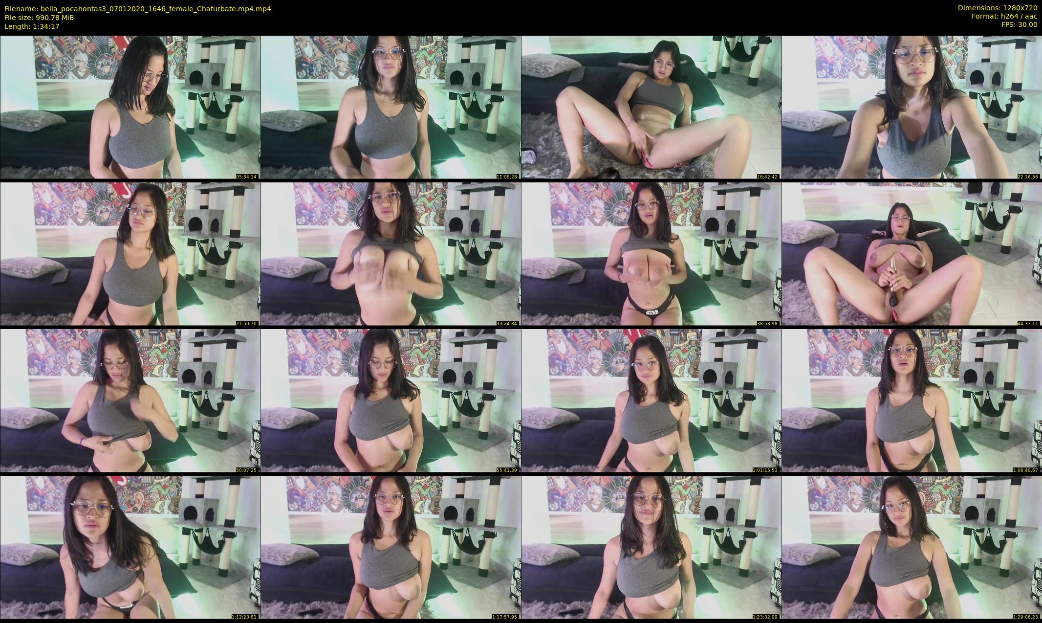 bella_pocahontas3 — 95 minute Chaturbate female cam show recording, 720p, Jan 7, 2020