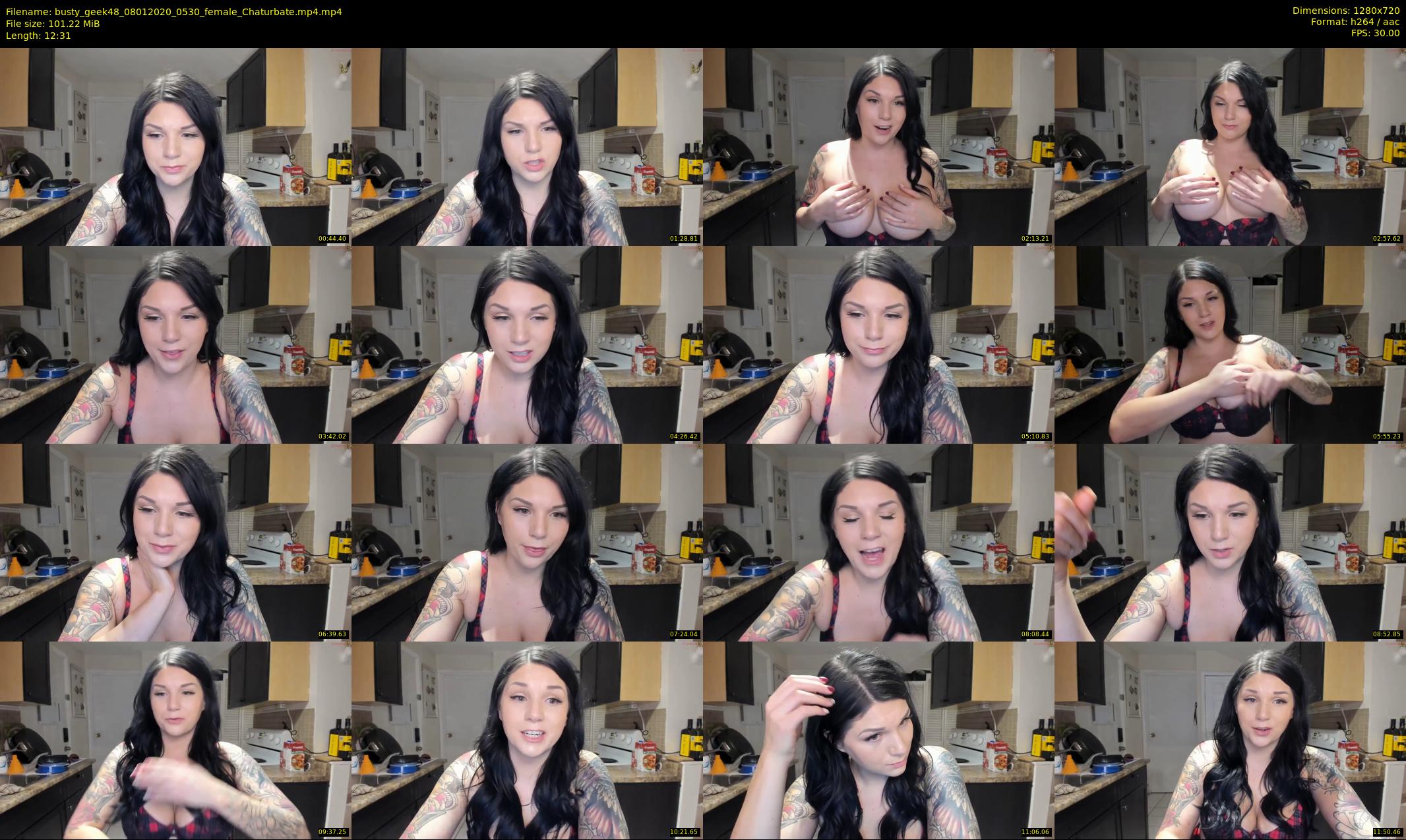 busty_geek48 — 13 minute Chaturbate female cam show recording, 720p, Jan 8, 2020
