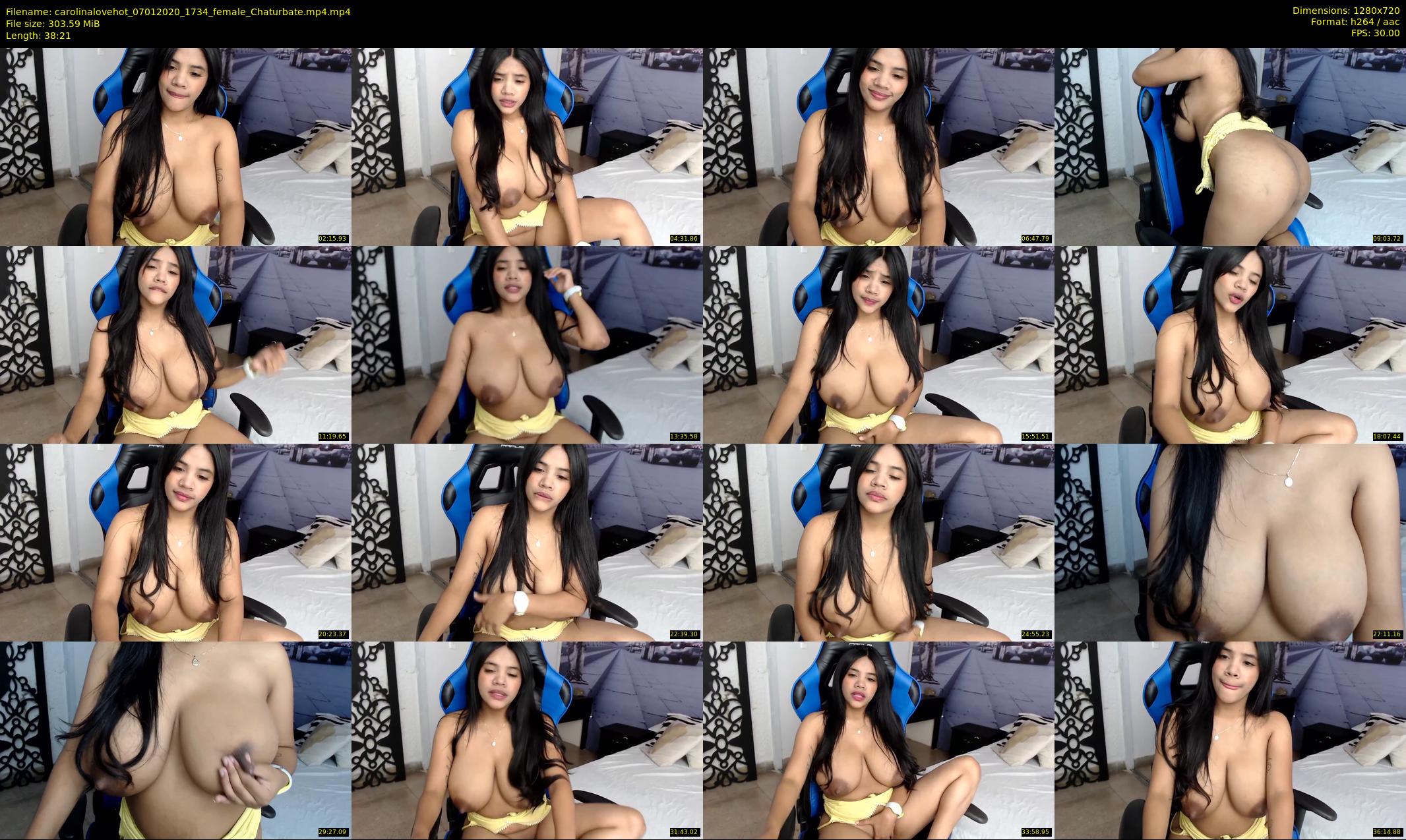 carolinalovehot — 39 minute Chaturbate female cam show recording, 720p, Jan 7, 2020