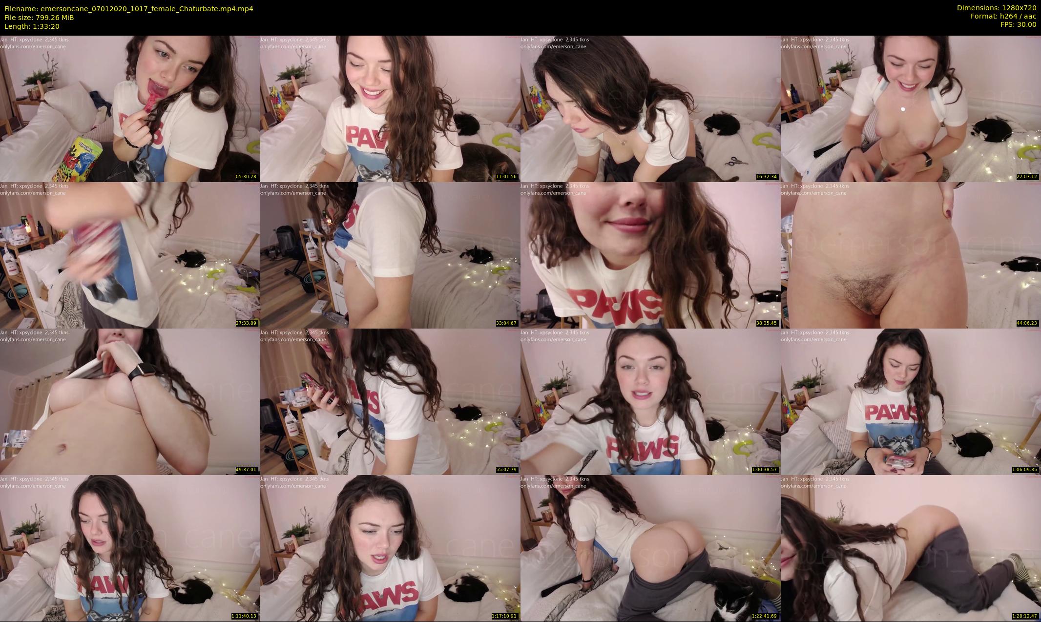 emersoncane — 94 minute Chaturbate female cam show recording, 720p, Jan 7, 2020